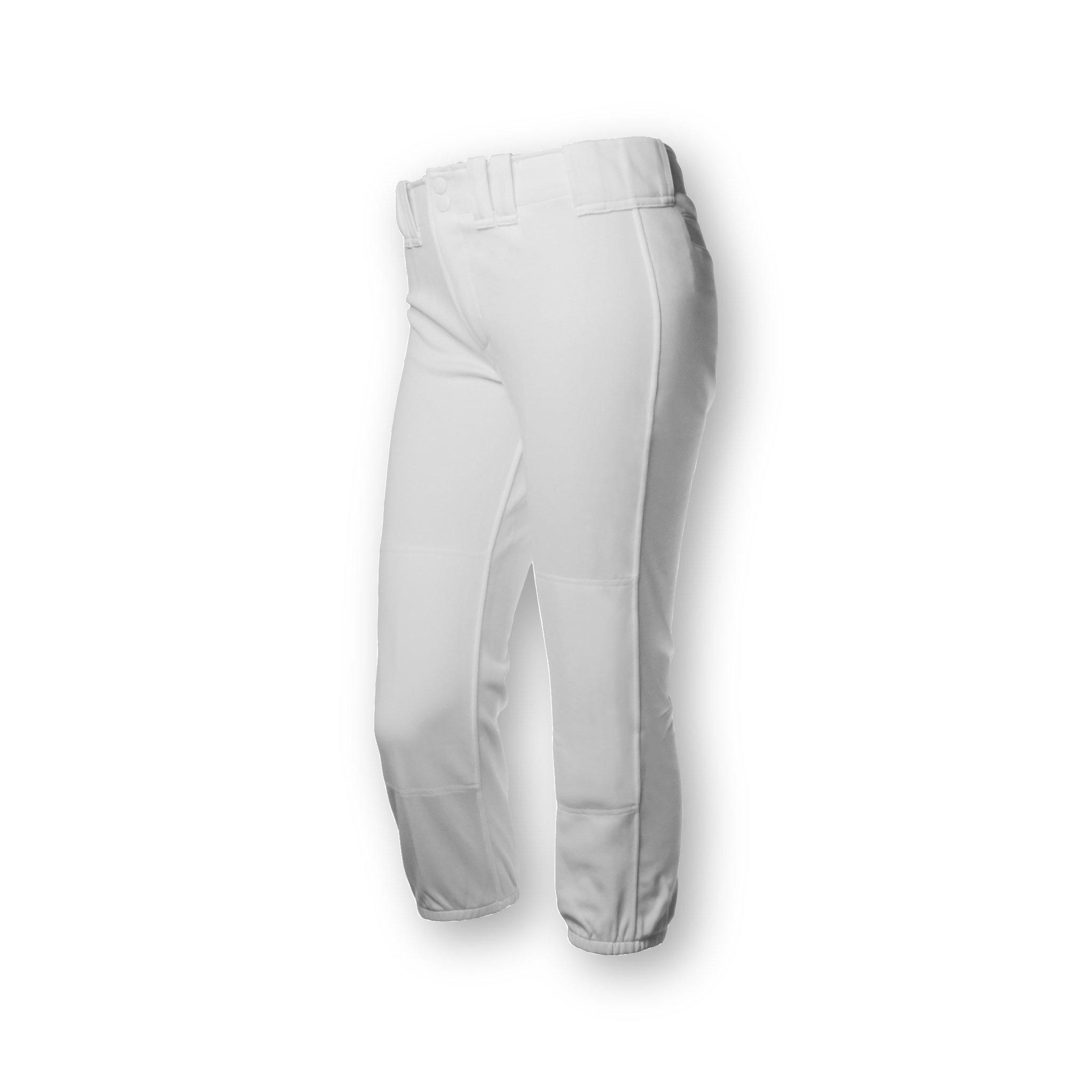 RIP-IT Girls' 4-Way Stretch Softball Pant - WHITE Thumbnail View 1
