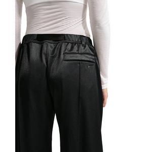 Nike Women's Sportswear Loose Mid-Rise Belted Pintuck Pants -Black