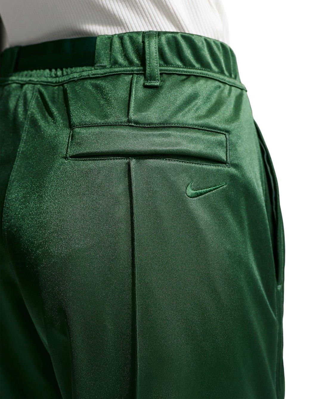 Nike Women's Sportswear Loose Mid-Rise Belted Pintuck Pants -Green - GREEN Thumbnail View 2