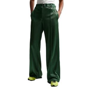 Nike Women's Sportswear Loose Mid-Rise Belted Pintuck Pants -Green