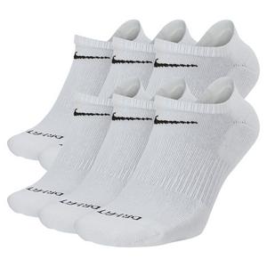 Nike Everyday Plus Cushioned Training No-Show Socks (6 Pairs) - White