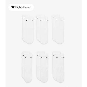 Nike Youth Performance Cushioned Crew Training Socks - 6 Pack