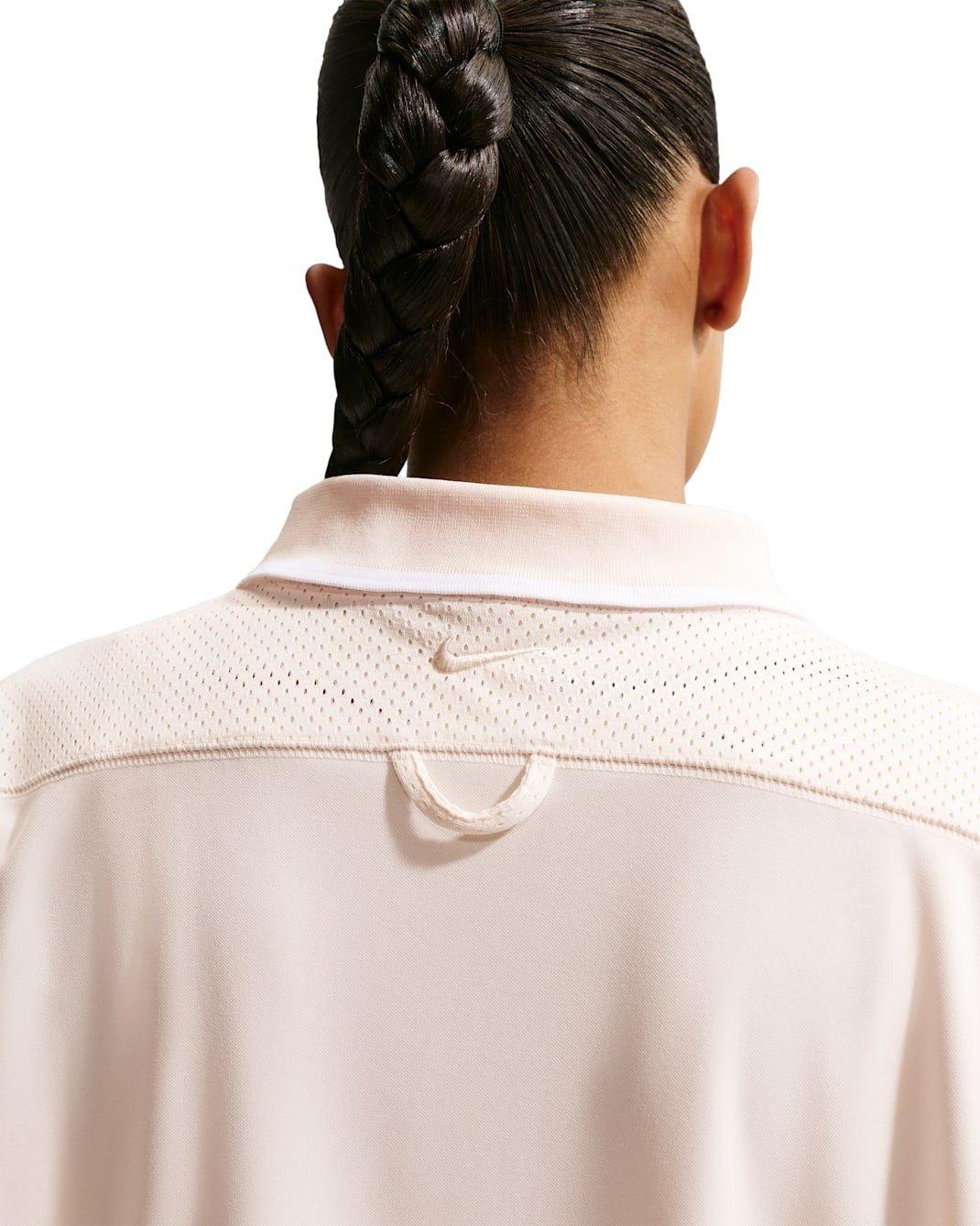 Nike Women's Sportswear Oversized Button-Down Jersey Top - Chalk - CHALK Thumbnail View 2