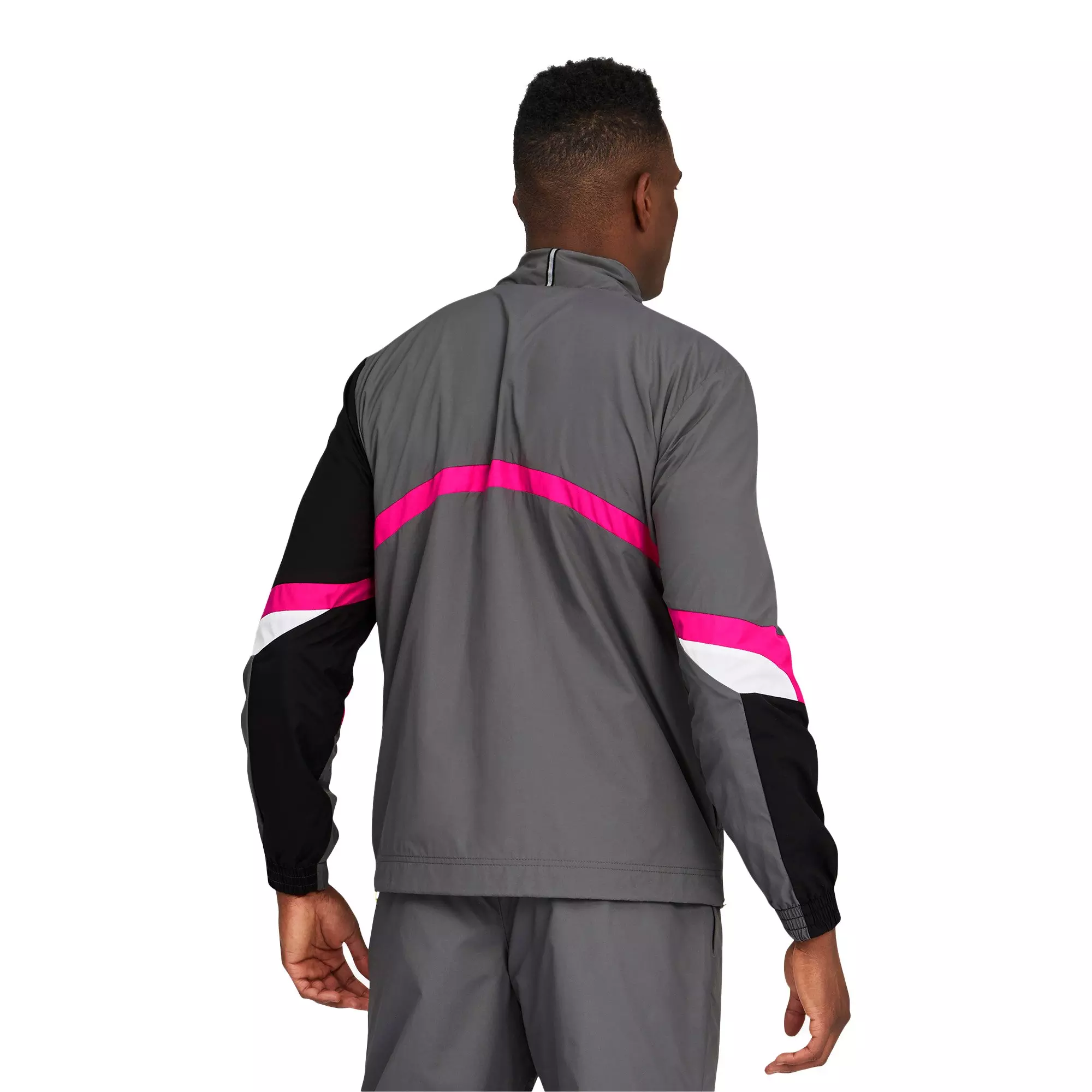 PUMA Men's Formstrip Woven Jacket - GREY/PINK