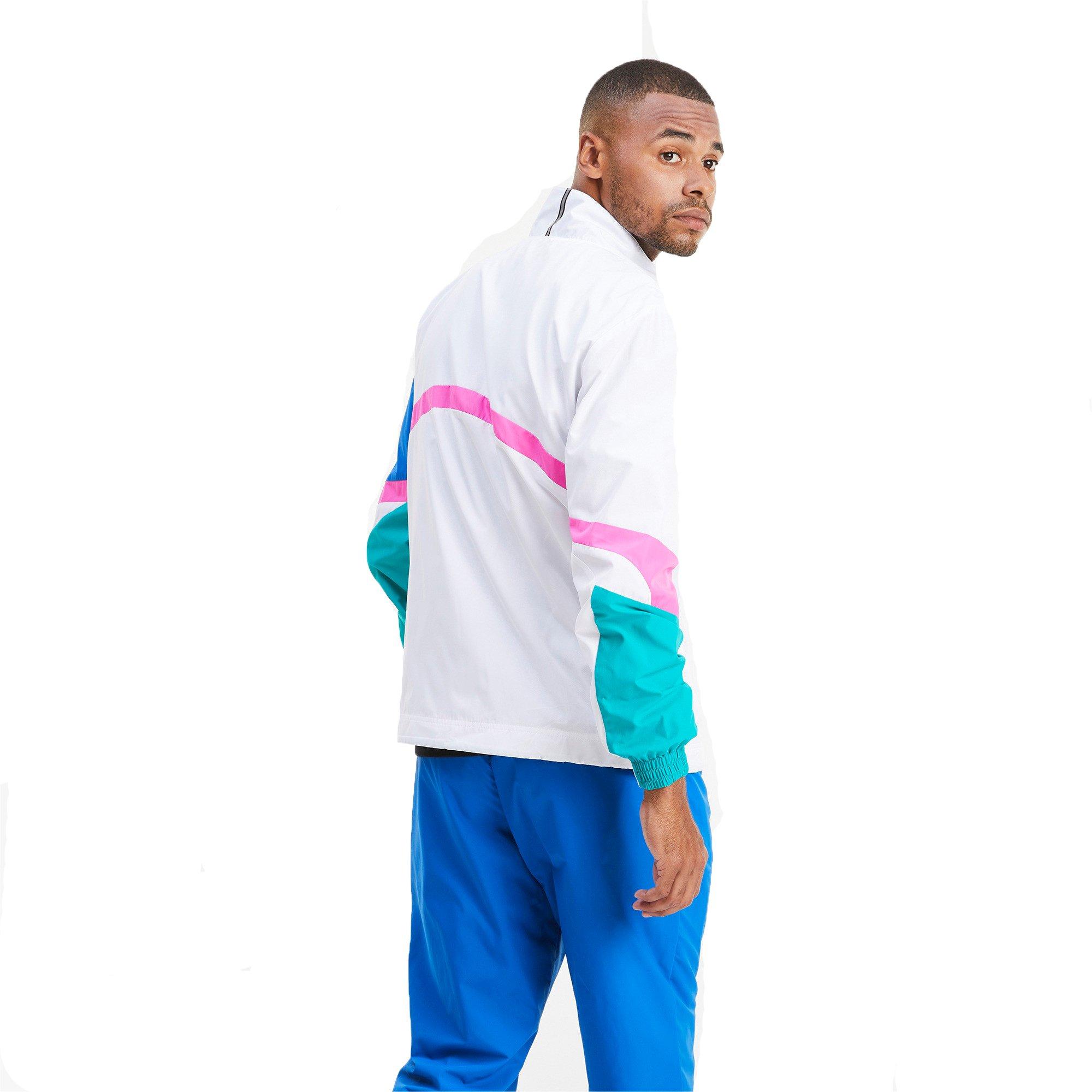 PUMA Men's Formstrip Woven Jacket - WHITE/PINK Thumbnail View 2