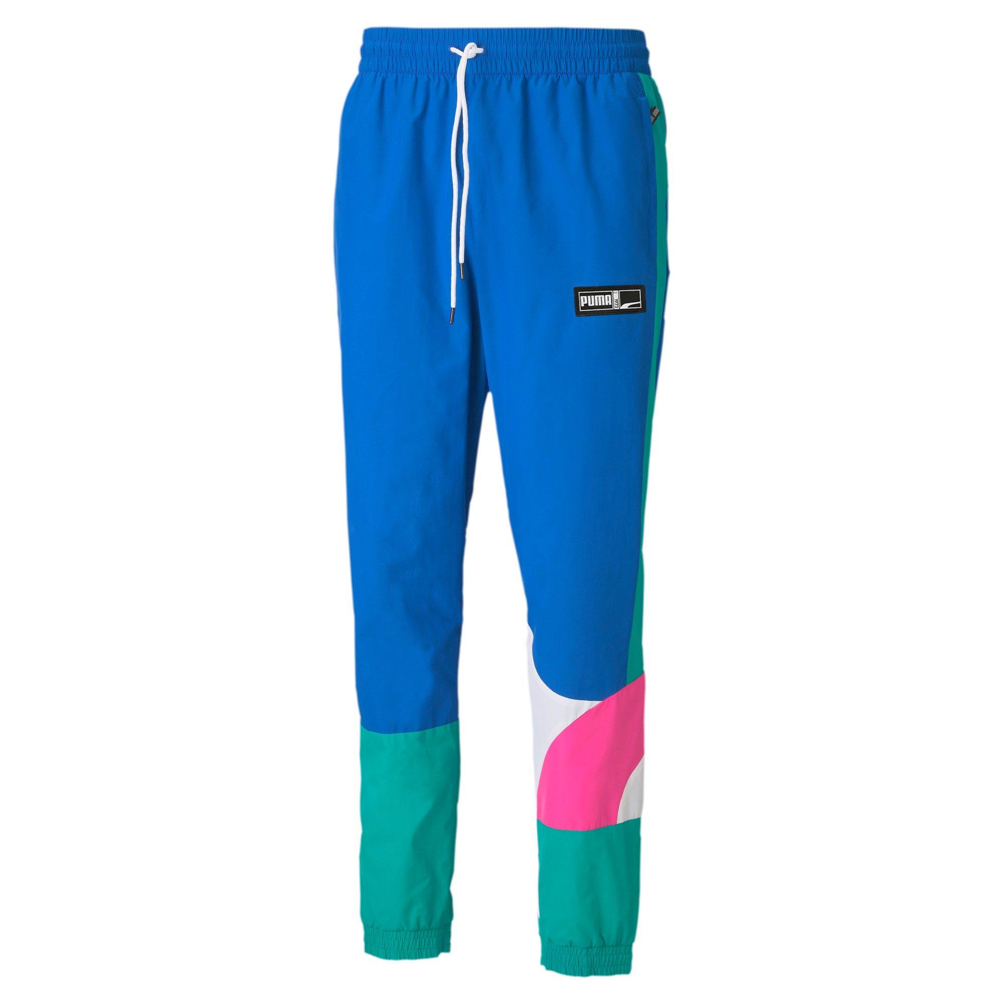 PUMA Men's Formstrip Woven Pant - BLUE/PINK Thumbnail View 1