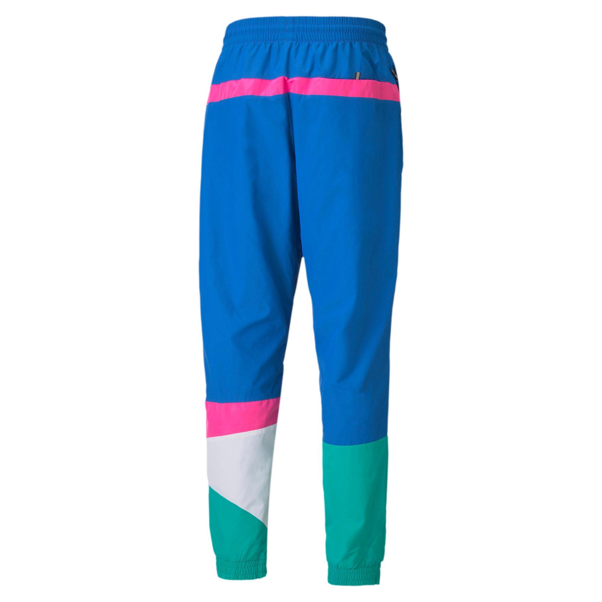 PUMA Men's Formstrip Woven Pant - BLUE/PINK Thumbnail View 2
