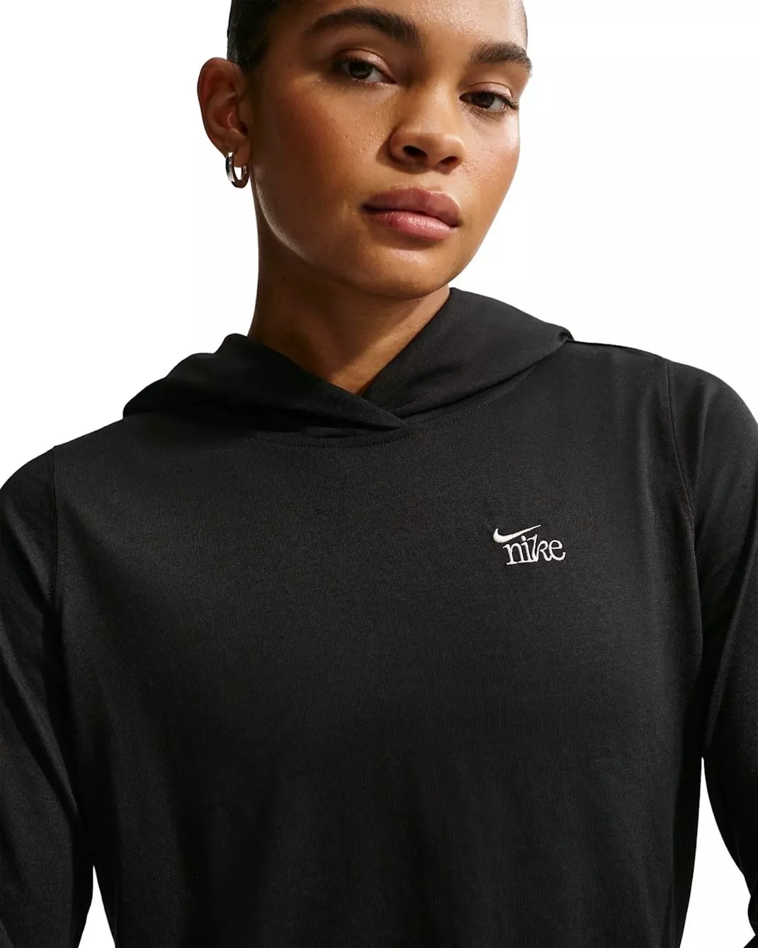 Nike Women' Sportswear Chill Knit Lightweight Hoodie - Black - BLACK