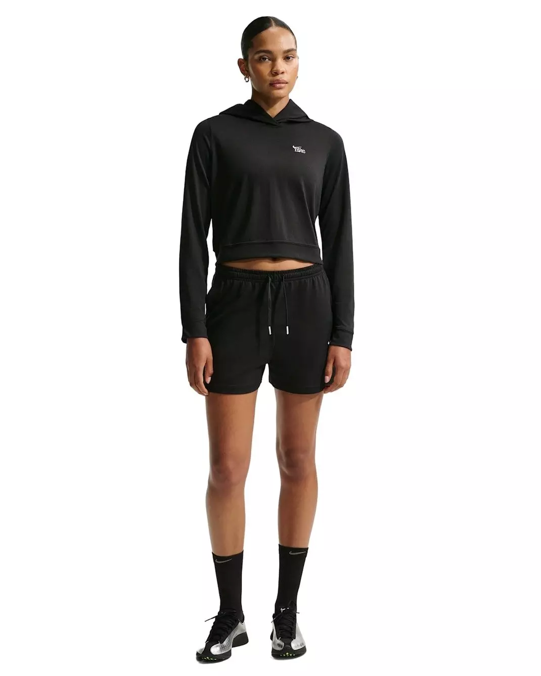 Nike Women' Sportswear Chill Knit Lightweight Hoodie - Black - BLACK