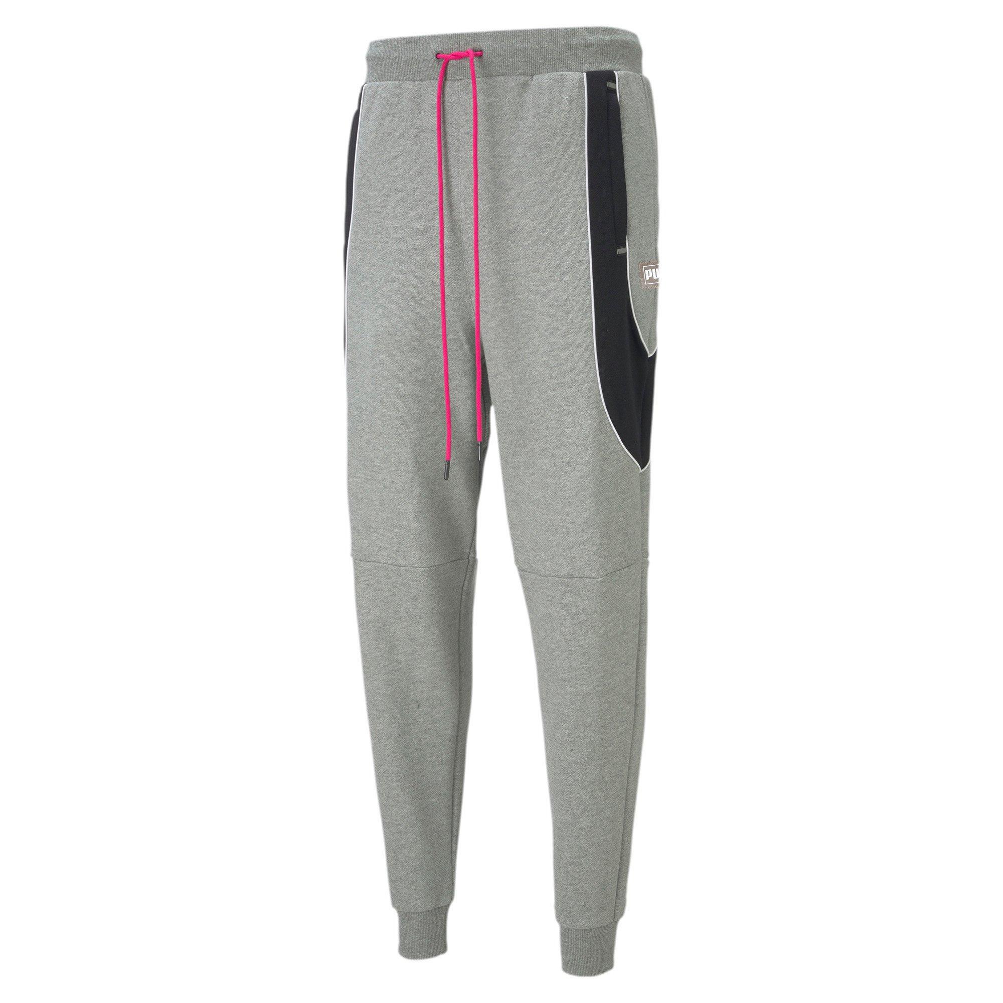 PUMA Men's Formstrip Winterized Sweatpants - HEATHER/GREY Thumbnail View 1