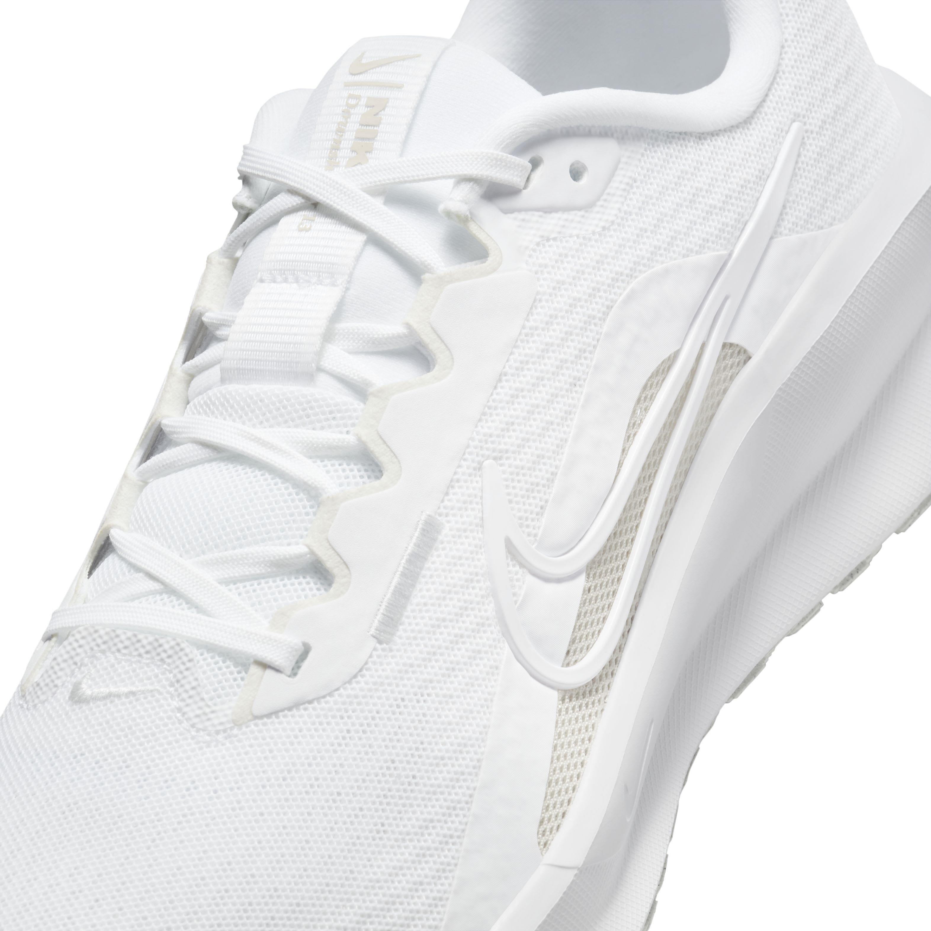 Nike Downshifter 13 "White/Wolf Grey" Men's Running Shoe - WHITE/GREY Thumbnail View 8