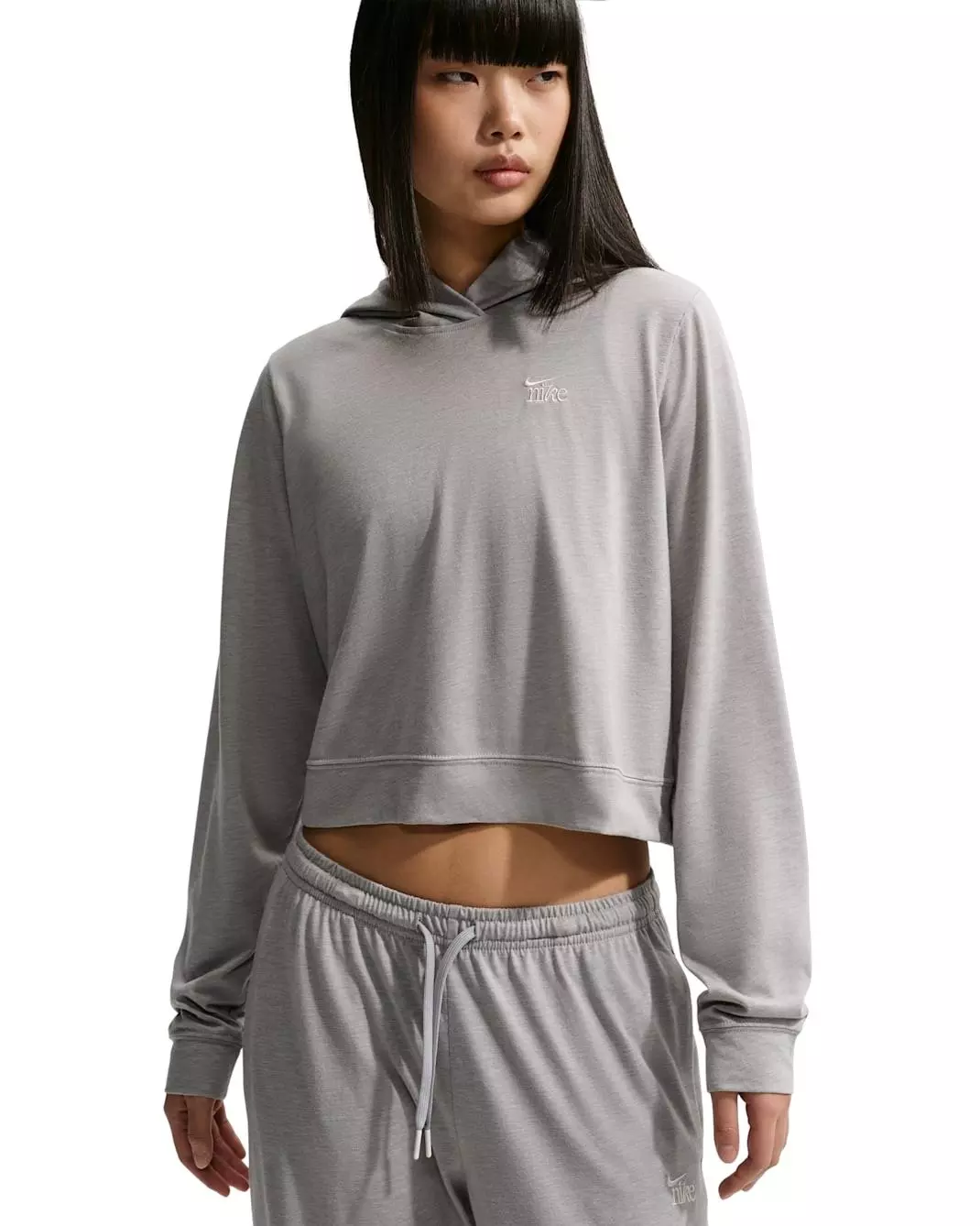 Nike Women' Sportswear Chill Knit Lightweight Hoodie -Dk Grey - DK GREY