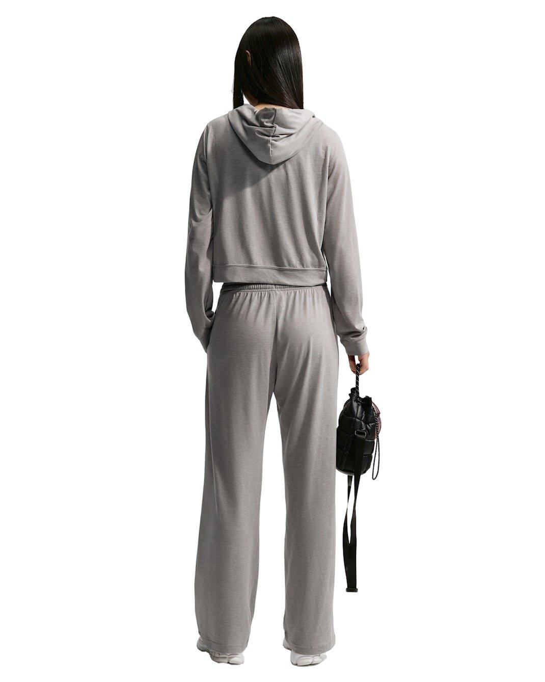 Nike Women' Sportswear Chill Knit Lightweight Hoodie -Dk Grey - DK GREY Thumbnail View 5