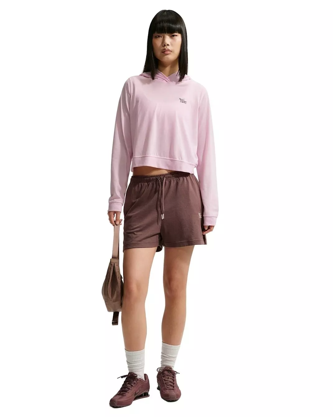 Nike Women' Sportswear Chill Knit Lightweight Hoodie - Pink - PINK