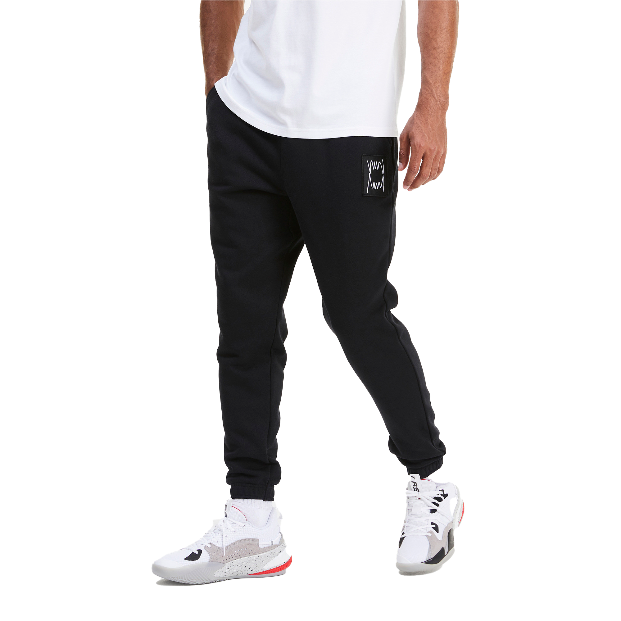 PUMA Men's Pivot Terry Pant - BLACK Thumbnail View 1