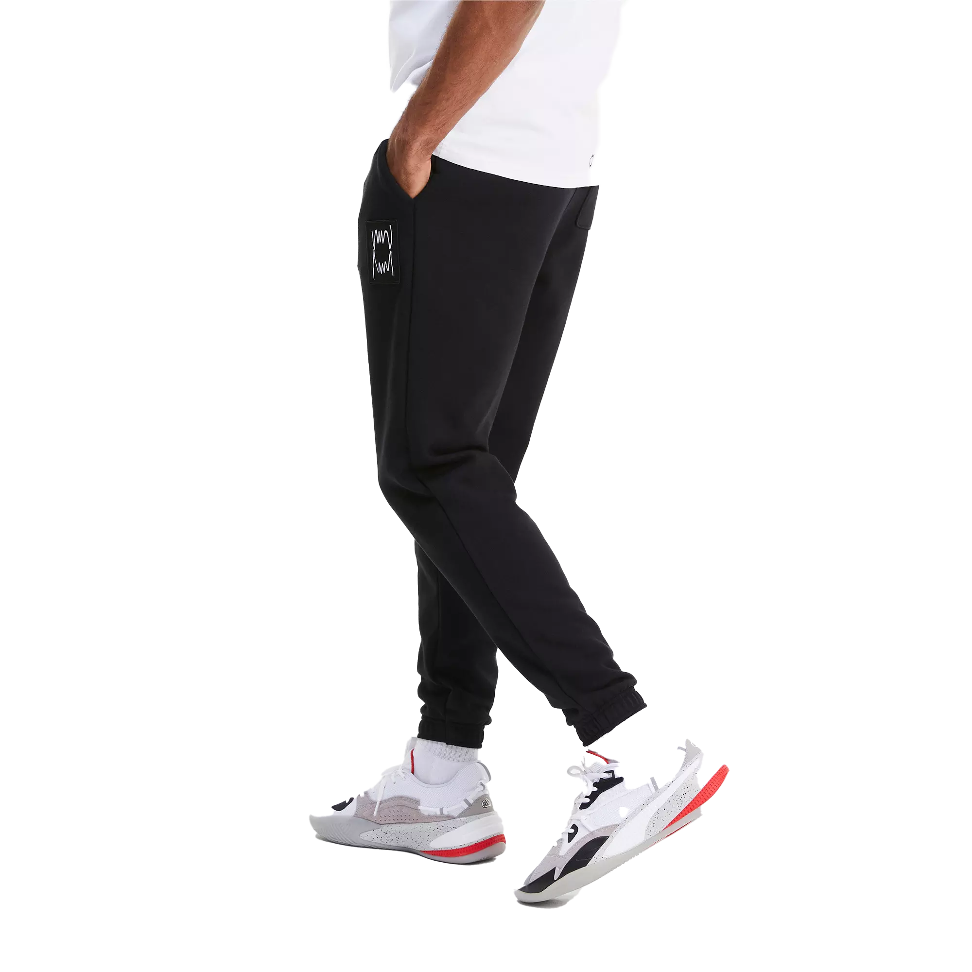 PUMA Men's Pivot Terry Pant - BLACK