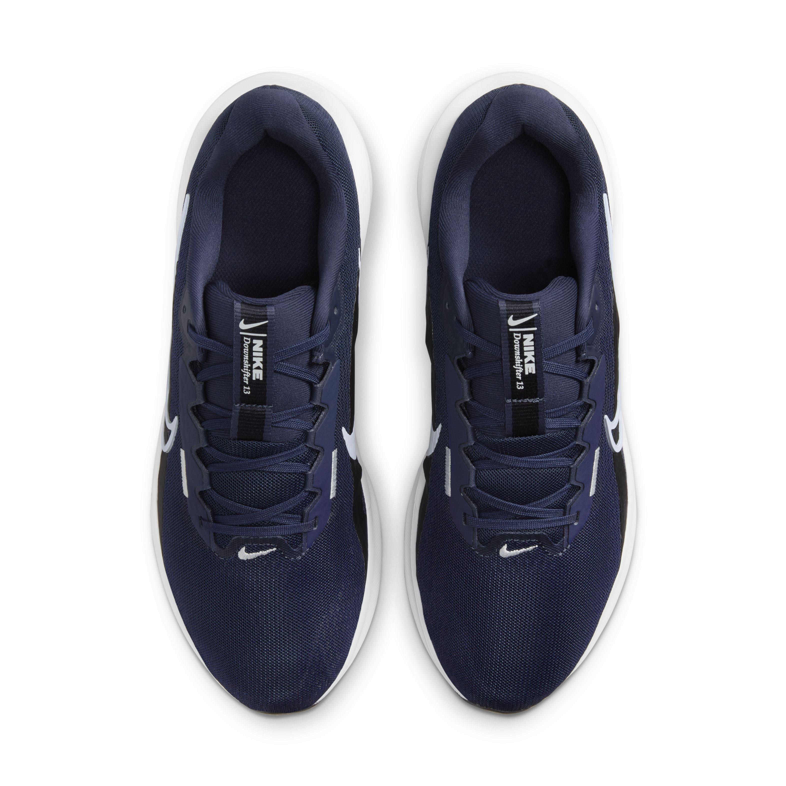 Nike Downshifter 13 "Midnight Navy/Black/White/Pure Platinum" Men's Running Shoe - NAVY/BLACK/WHITE/PLATINUM Thumbnail View 4