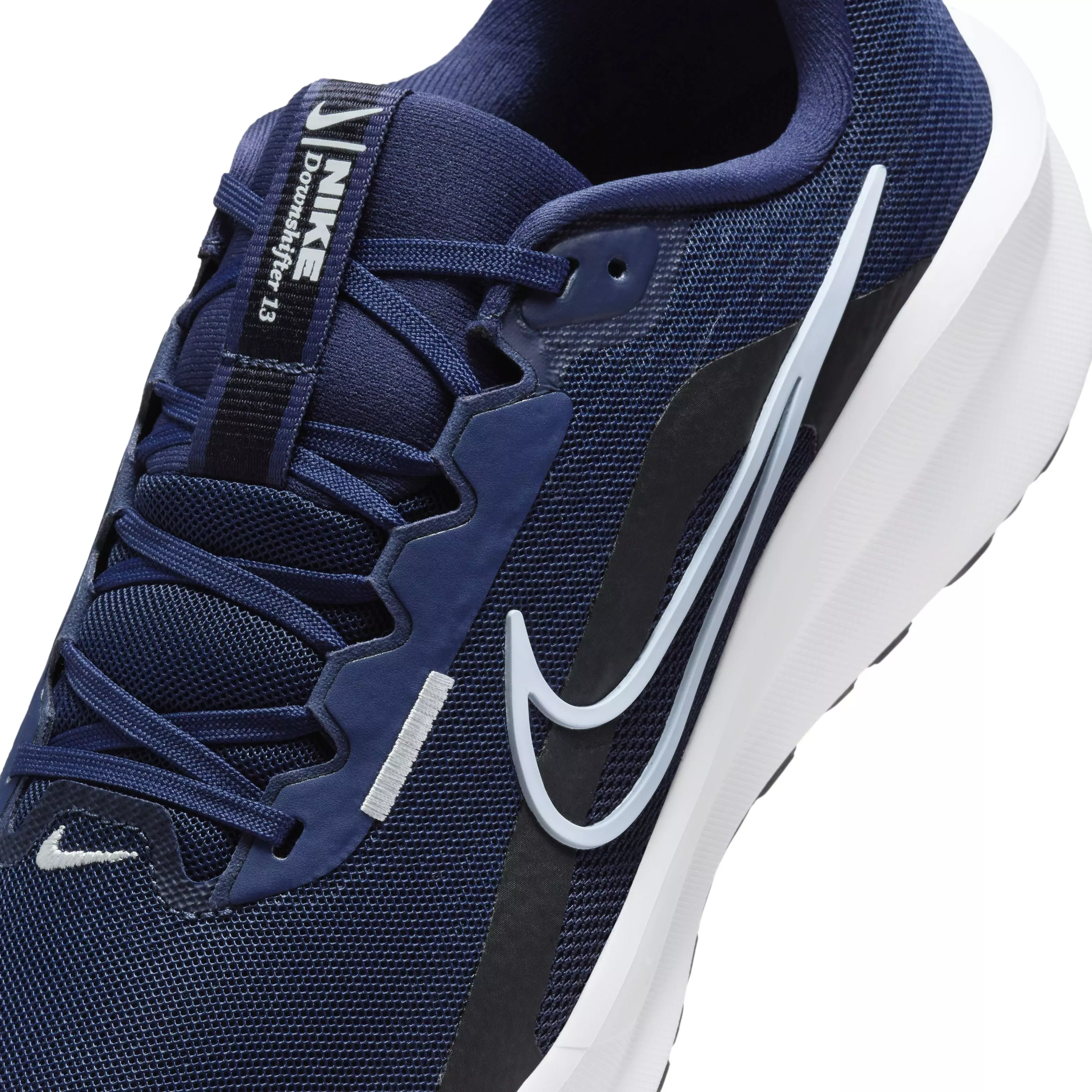 Nike Downshifter 13 "Midnight Navy/Black/White/Pure Platinum" Men's Running Shoe - NAVY/BLACK/WHITE/PLATINUM
