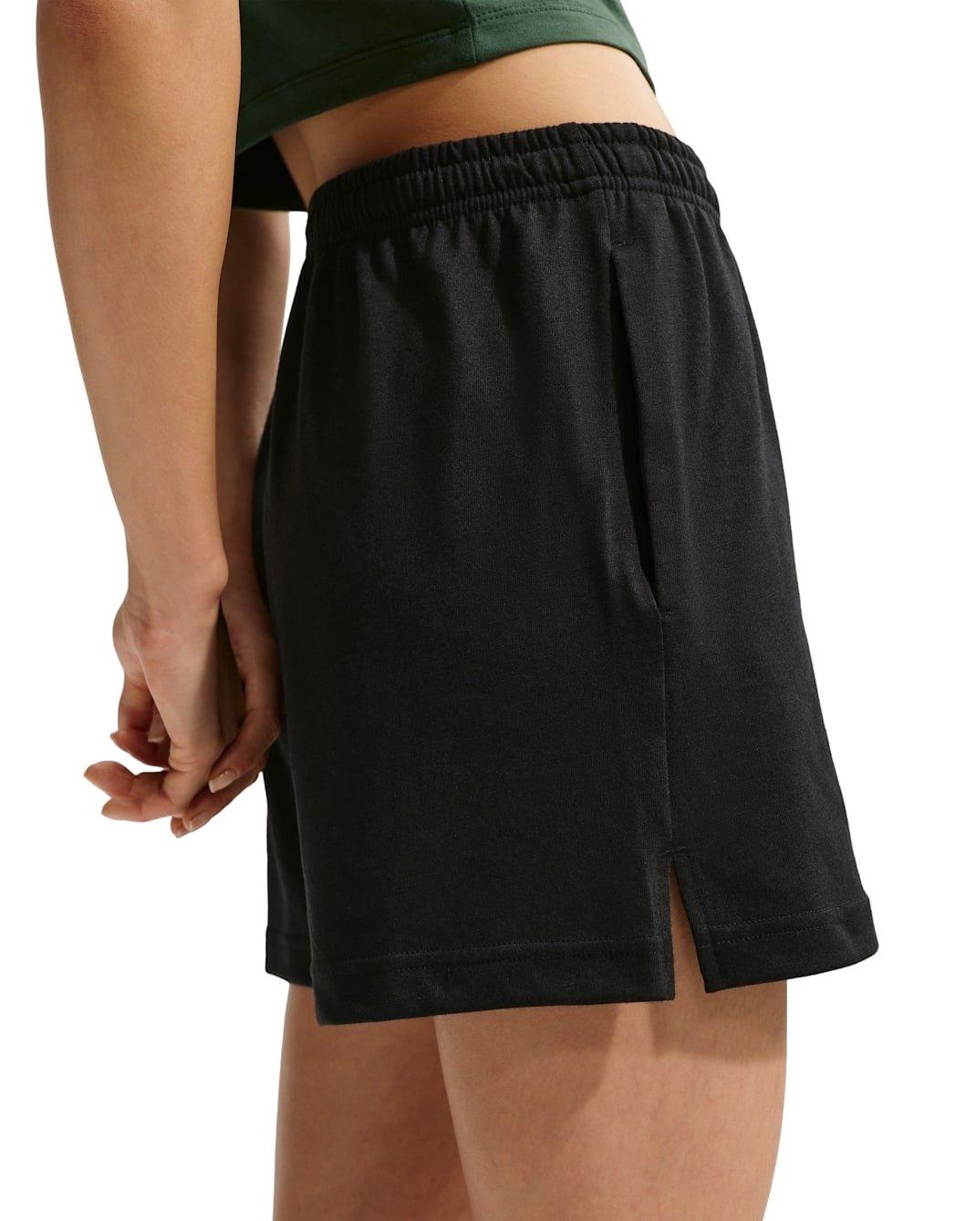 Nike Women's Sportswear Chill Knit High-Waisted Lightweight Shorts -Black - BLACK Thumbnail View 2