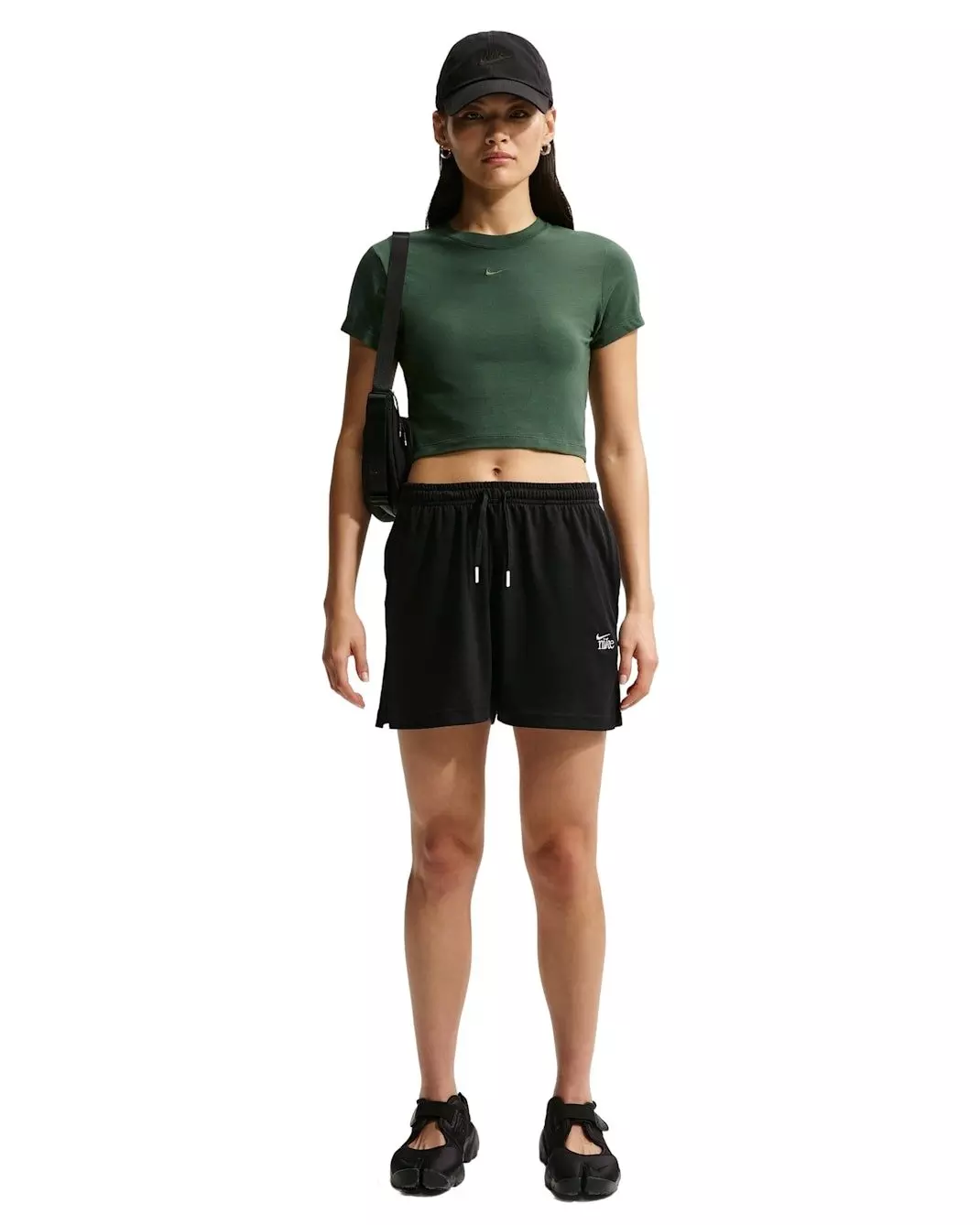 Nike Women's Sportswear Chill Knit High-Waisted Lightweight Shorts - Black - BLACK