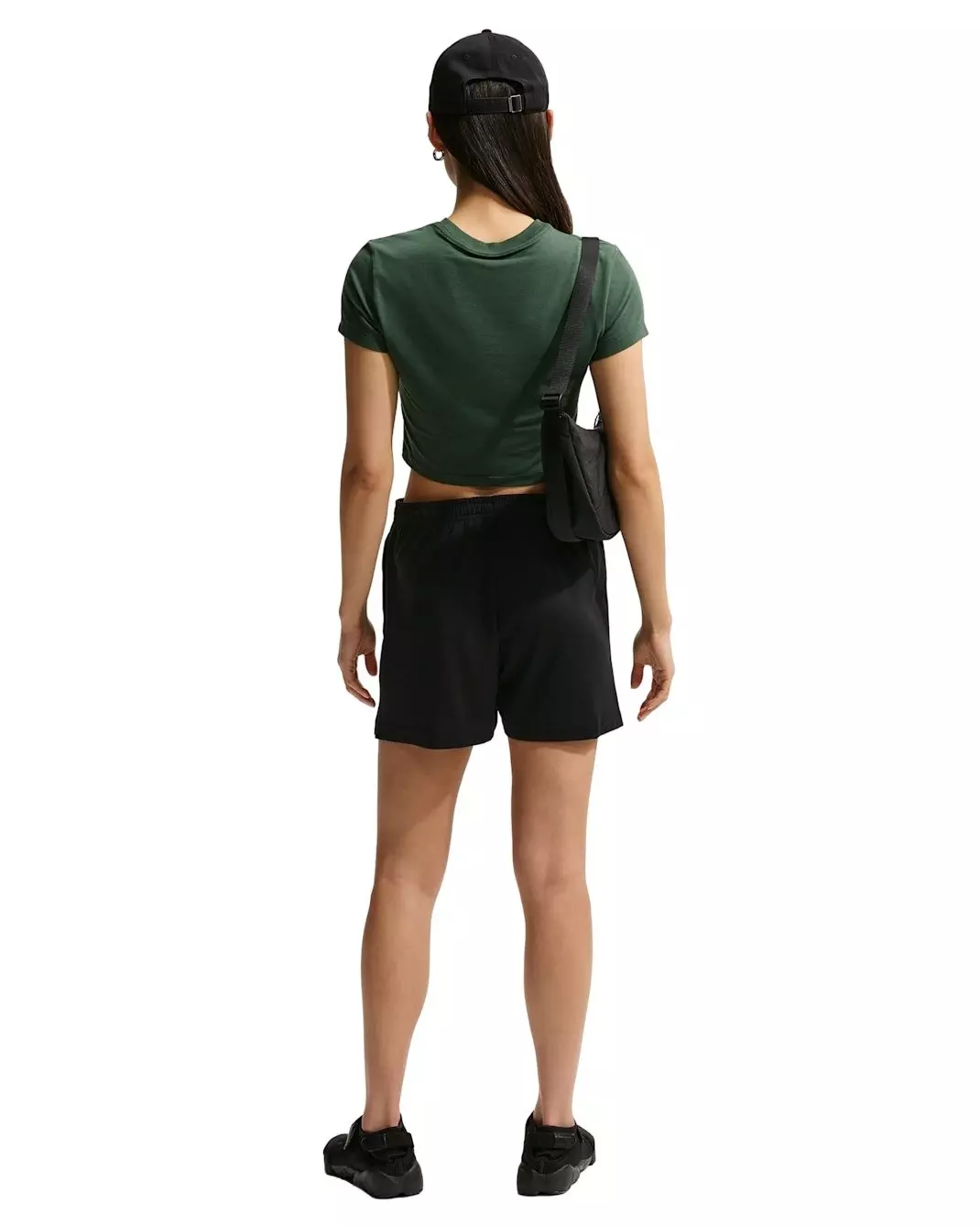 Nike Women's Sportswear Chill Knit High-Waisted Lightweight Shorts -Black - BLACK