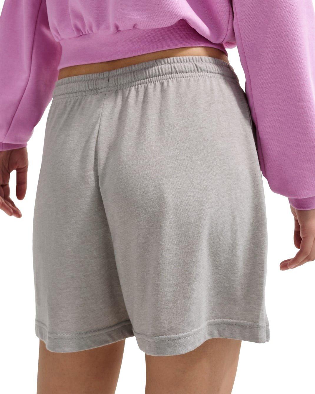 Nike Women's Sportswear Chill Knit High-Waisted Lightweight Shorts - Dk Grey - DK GREY Thumbnail View 2