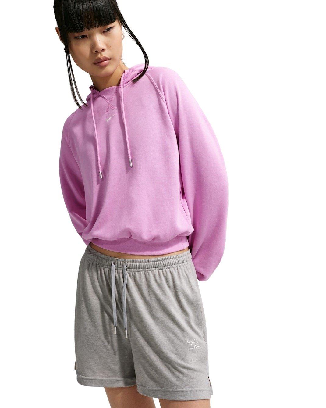 Nike Women's Sportswear Chill Knit High-Waisted Lightweight Shorts -Dk Grey - DK GREY Thumbnail View 3