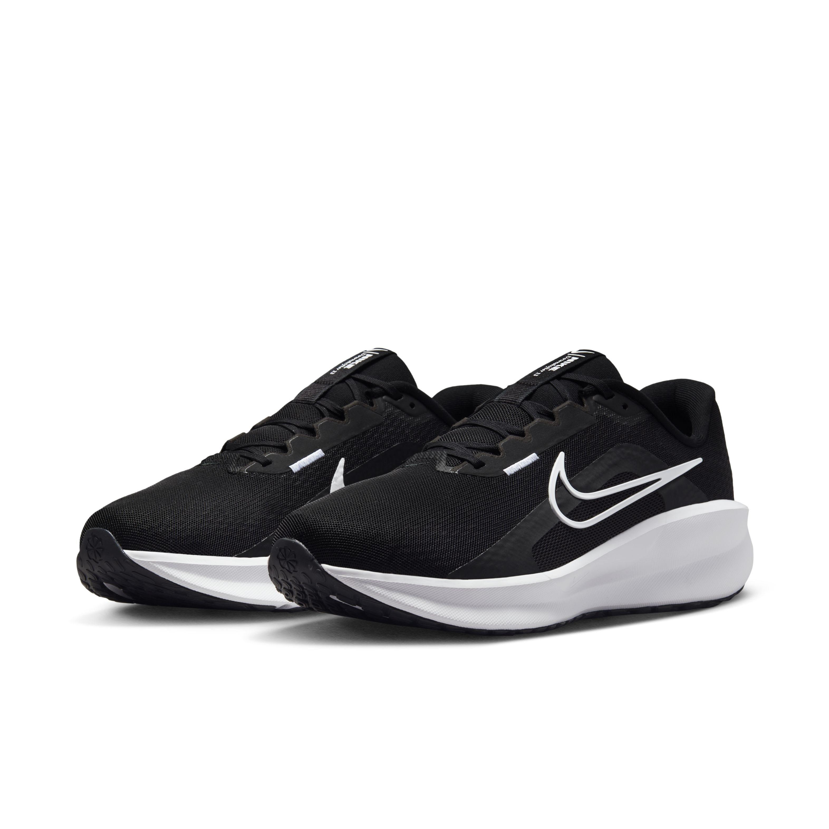 Nike Downshifter 13 "Black/Dark Smoke Grey/White" Men's Wide Running Shoe - BLACK/DK GREY/WHITE Thumbnail View 3