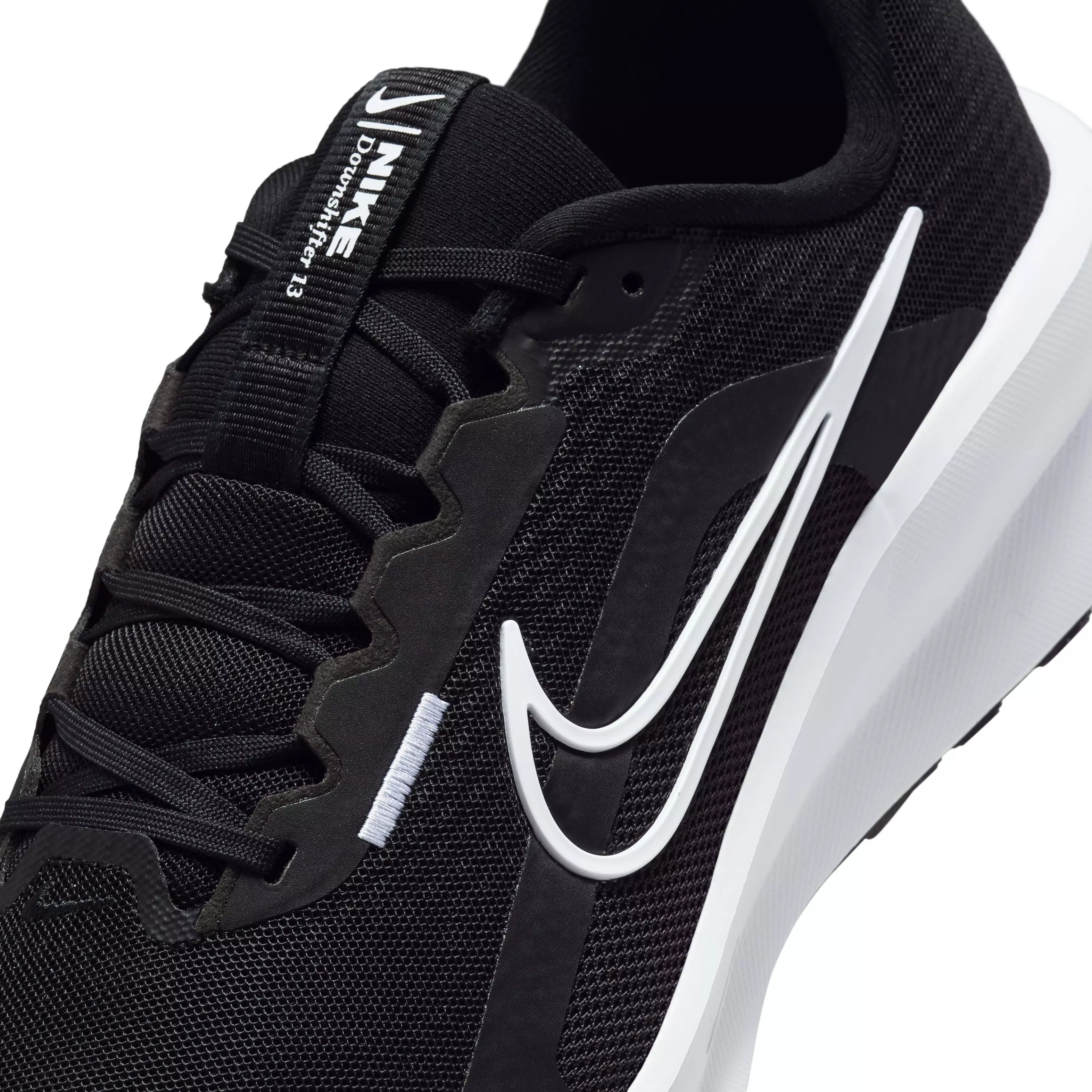 Nike Downshifter 13 "Black/Dark Smoke Grey/White" Men's Wide Running Shoe - BLACK/DK GREY/WHITE