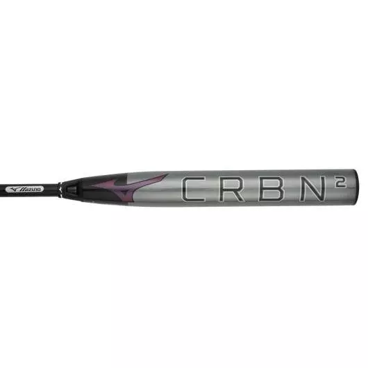 Mizuno CRBN2 Fastpitch Softball Bat (-10) - GREY/BLACK