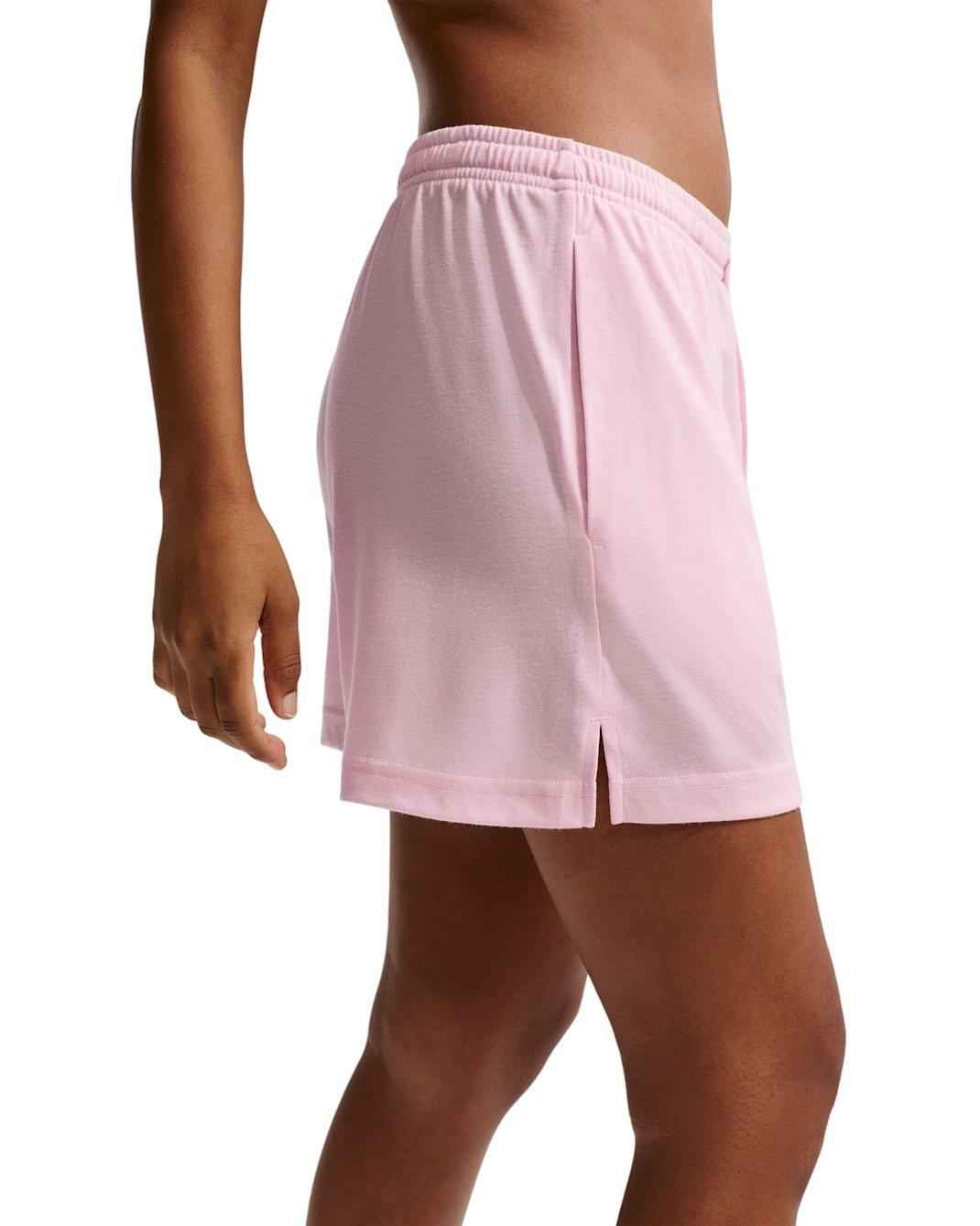 Nike Women's Sportswear Chill Knit High-Waisted Lightweight Shorts - Lt Pink - LT PINK Thumbnail View 2
