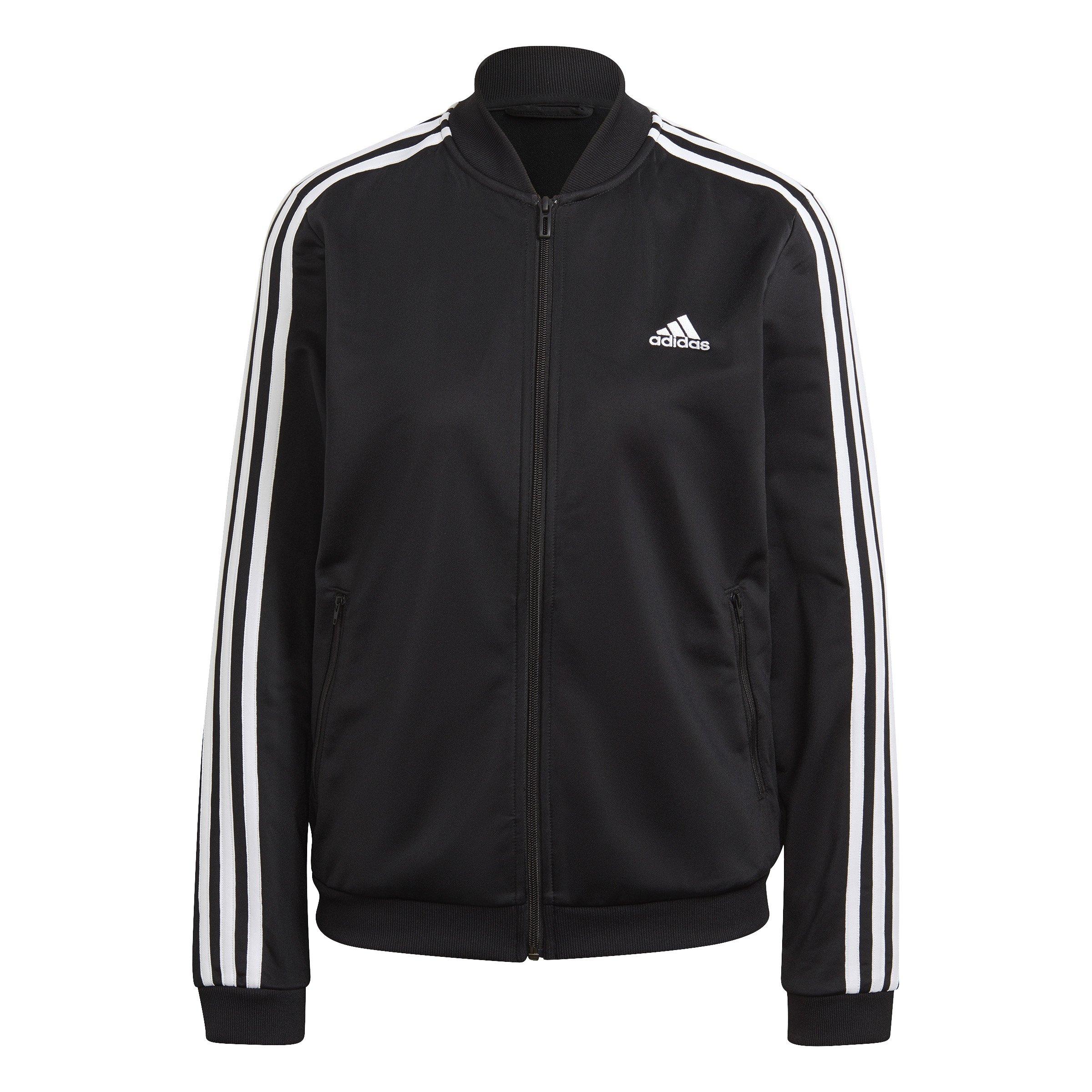 adidas Women's Essentials 3-Stripes Track Suit-Black - BLACK Thumbnail View 2