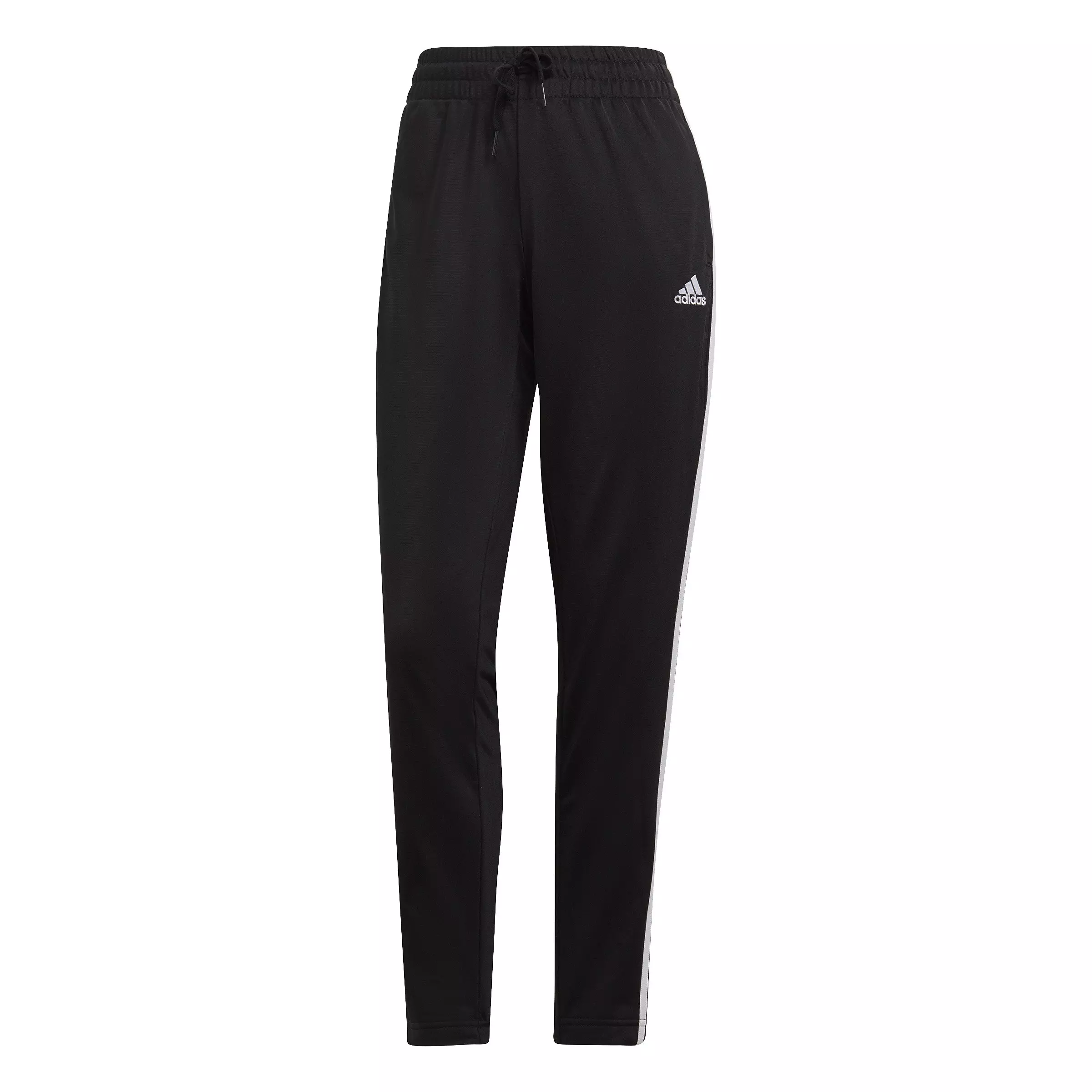 adidas Women's Essentials 3-Stripes Track Suit-Black - BLACK