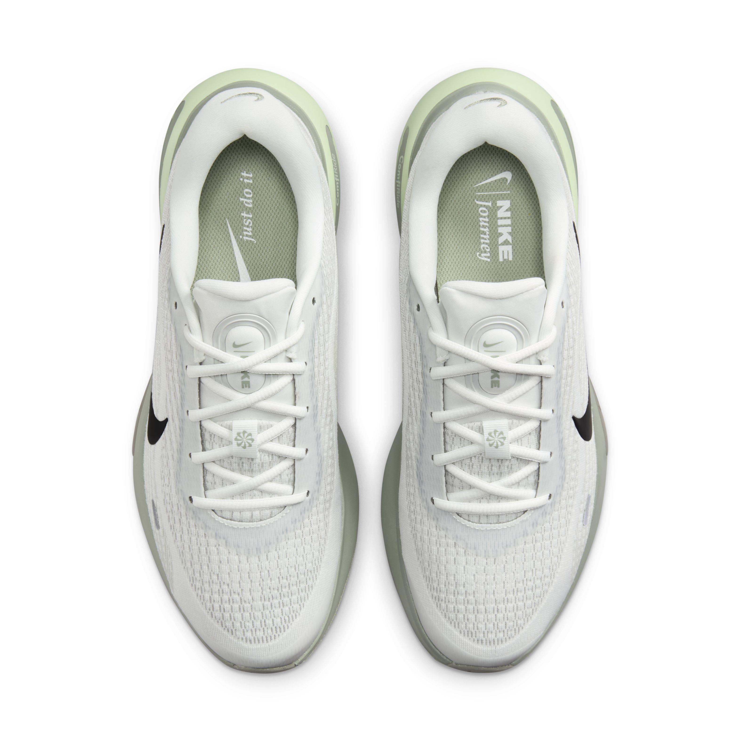 Nike Journey Run "Summit White/Jade Horizon/Dark Stucco/Black" Men's Running Shoe - WHITE/JADE/DK STUCCO/BLACK Thumbnail View 4