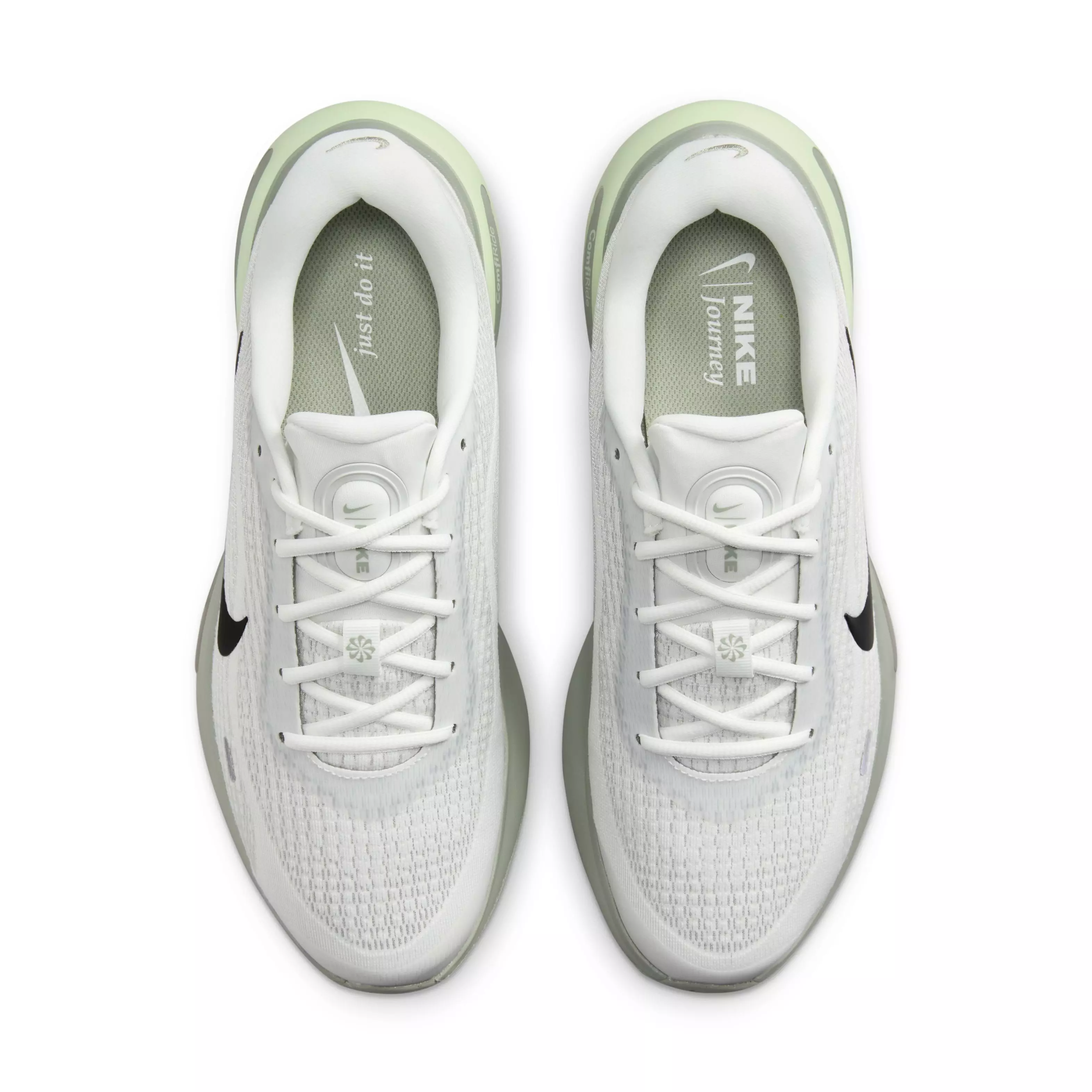 Nike Journey Run "Summit White/Jade Horizon/Dark Stucco/Black" Men's Running Shoe - WHITE/JADE/DK STUCCO/BLACK