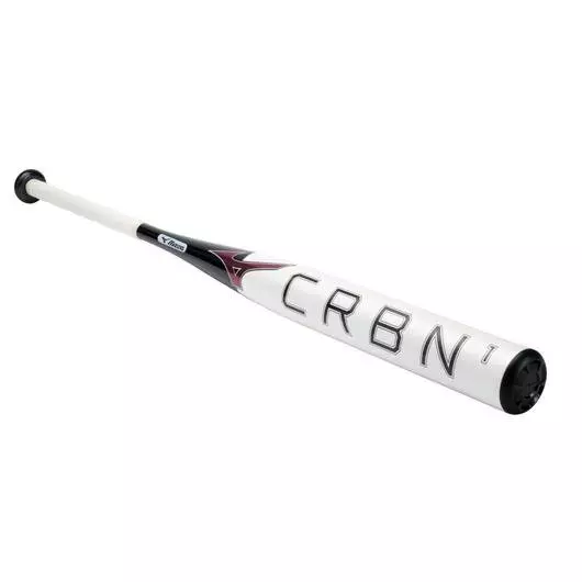 Mizuno CRBN1 Fastpitch Softball Bat (-9) - WHITE/BLACK