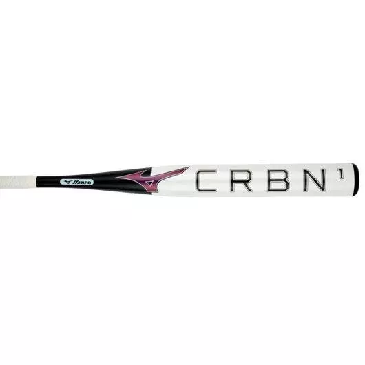 Mizuno CRBN1 Fastpitch Softball Bat (-9) - WHITE/BLACK