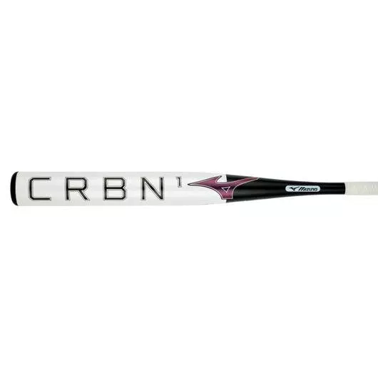 Mizuno CRBN1 Fastpitch Softball Bat (-9) - WHITE/BLACK