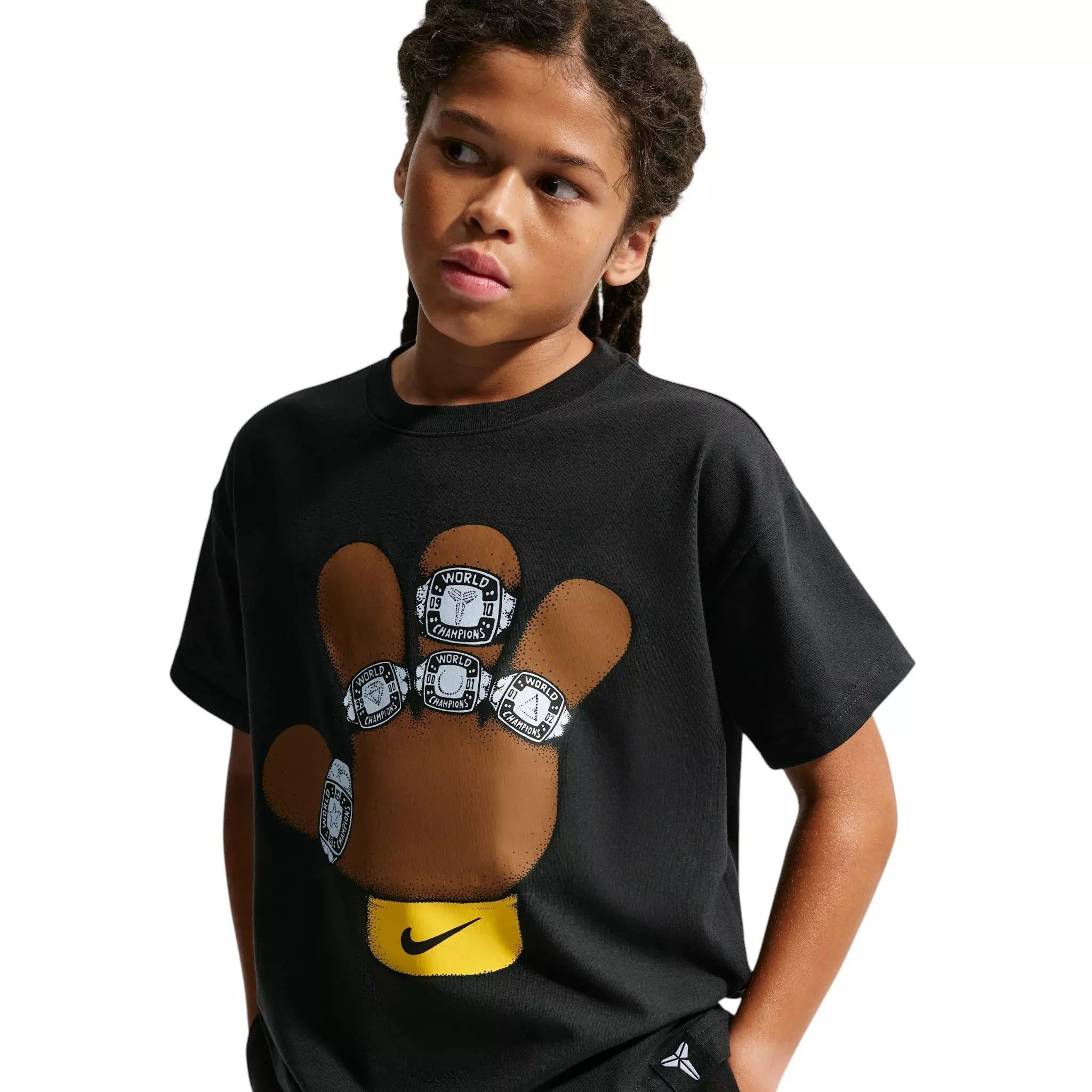Nike Big Kids' Kobe Max90 Rings Dri-FIT Graphic T-Shirt - Black - BLACK