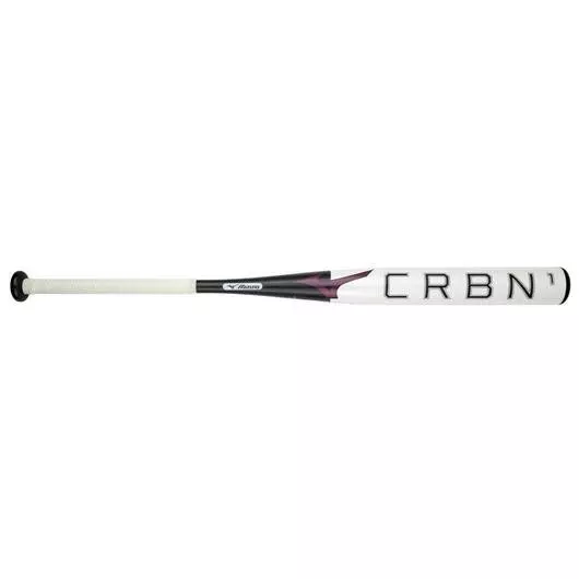 Mizuno CRBN1 Fastpitch Softball Bat (-8) - WHITE/BLACK
