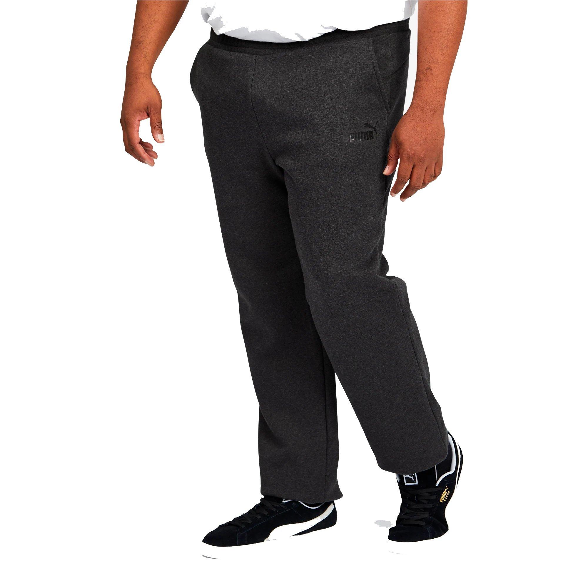 PUMA Essentials Men's Logo Sweatpants BT - DK GREY Thumbnail View 1