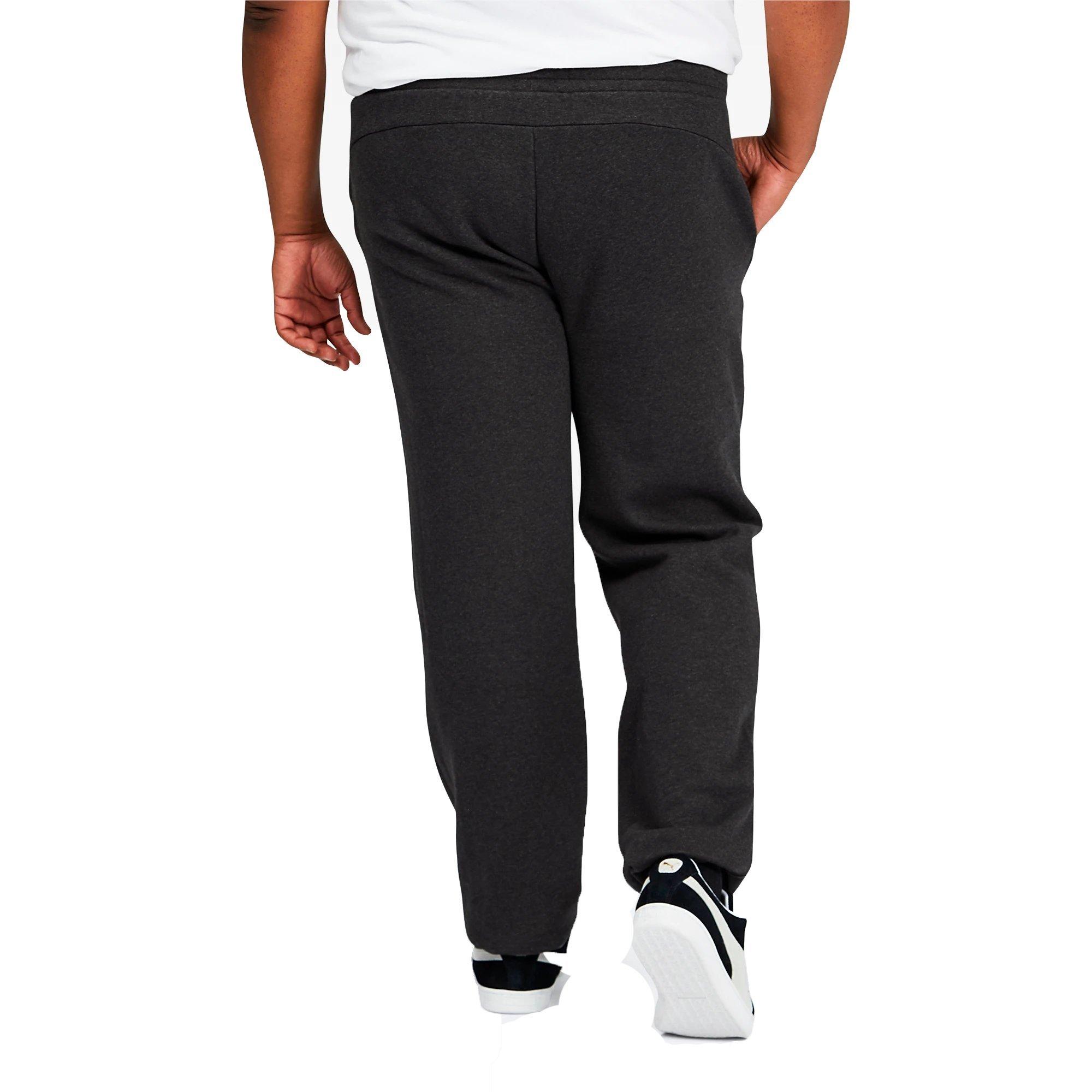 PUMA Essentials Men's Logo Sweatpants BT - DK GREY Thumbnail View 2