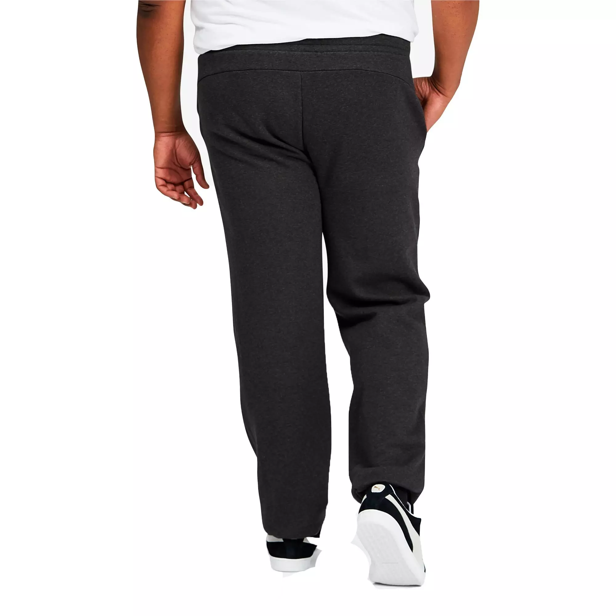 PUMA Essentials Men's Logo Sweatpants BT - DK GREY