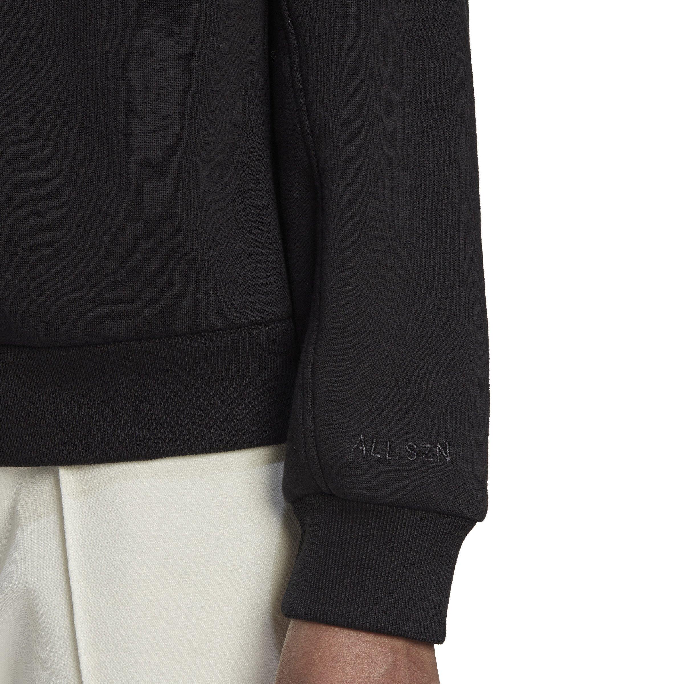 adidas Women's ALL SZN Fleece Sweatshirt-Black - Hibbett | City Gear