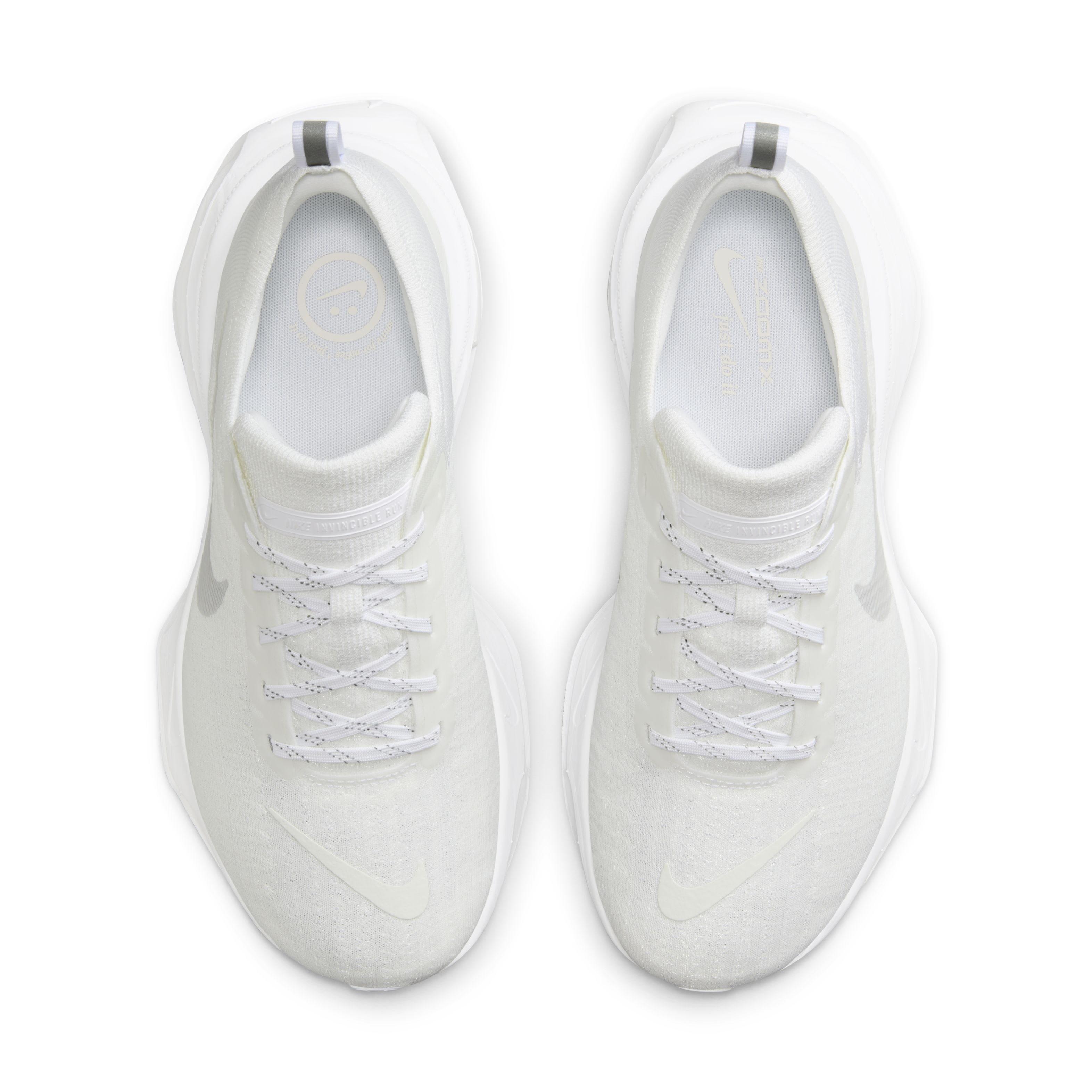 Nike Invincible 3 "White/Platinum Tint/White/Photon Dust" Men's Wide Running Shoe - WHITE/PLATINUM/WHITE/DUST Thumbnail View 4