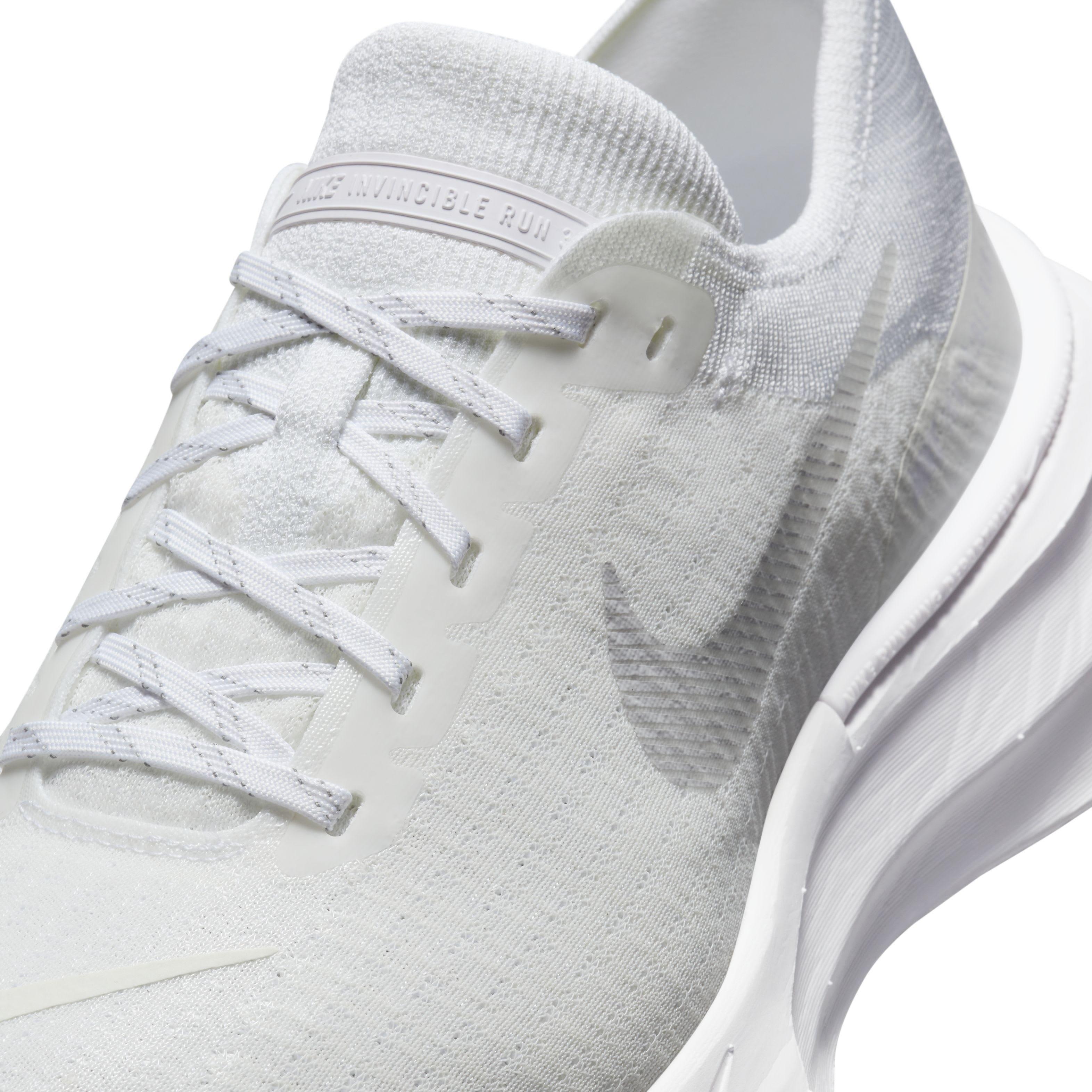 Nike Invincible 3 "White/Platinum Tint/White/Photon Dust" Men's Wide Running Shoe - WHITE/PLATINUM/WHITE/DUST Thumbnail View 7