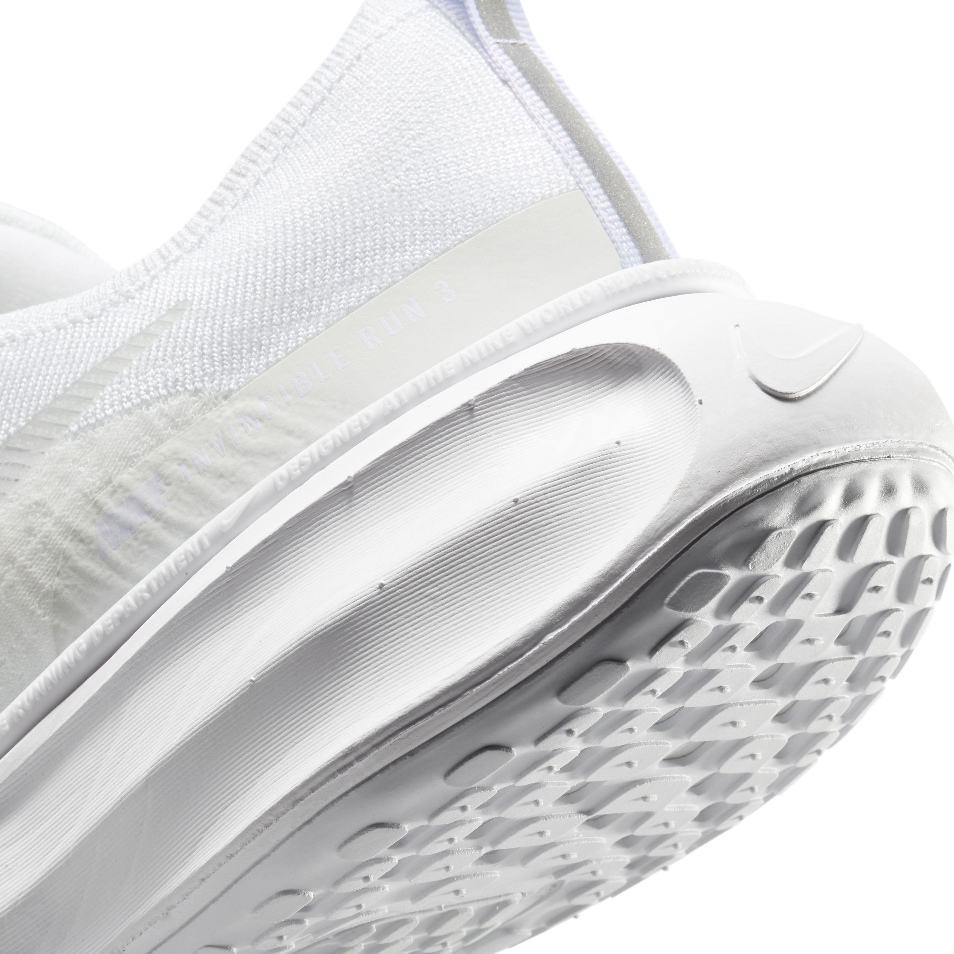 Nike Invincible 3 "White/Platinum Tint/White/Photon Dust" Men's Wide Running Shoe - WHITE/PLATINUM/WHITE/DUST Thumbnail View 8