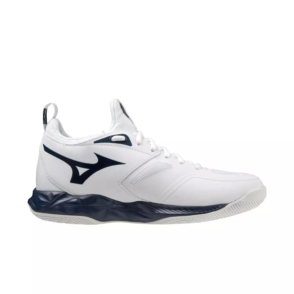Mizuno Wave Dimension "White/Navy" Women's Volleyball Shoe - WHITE/NAVY