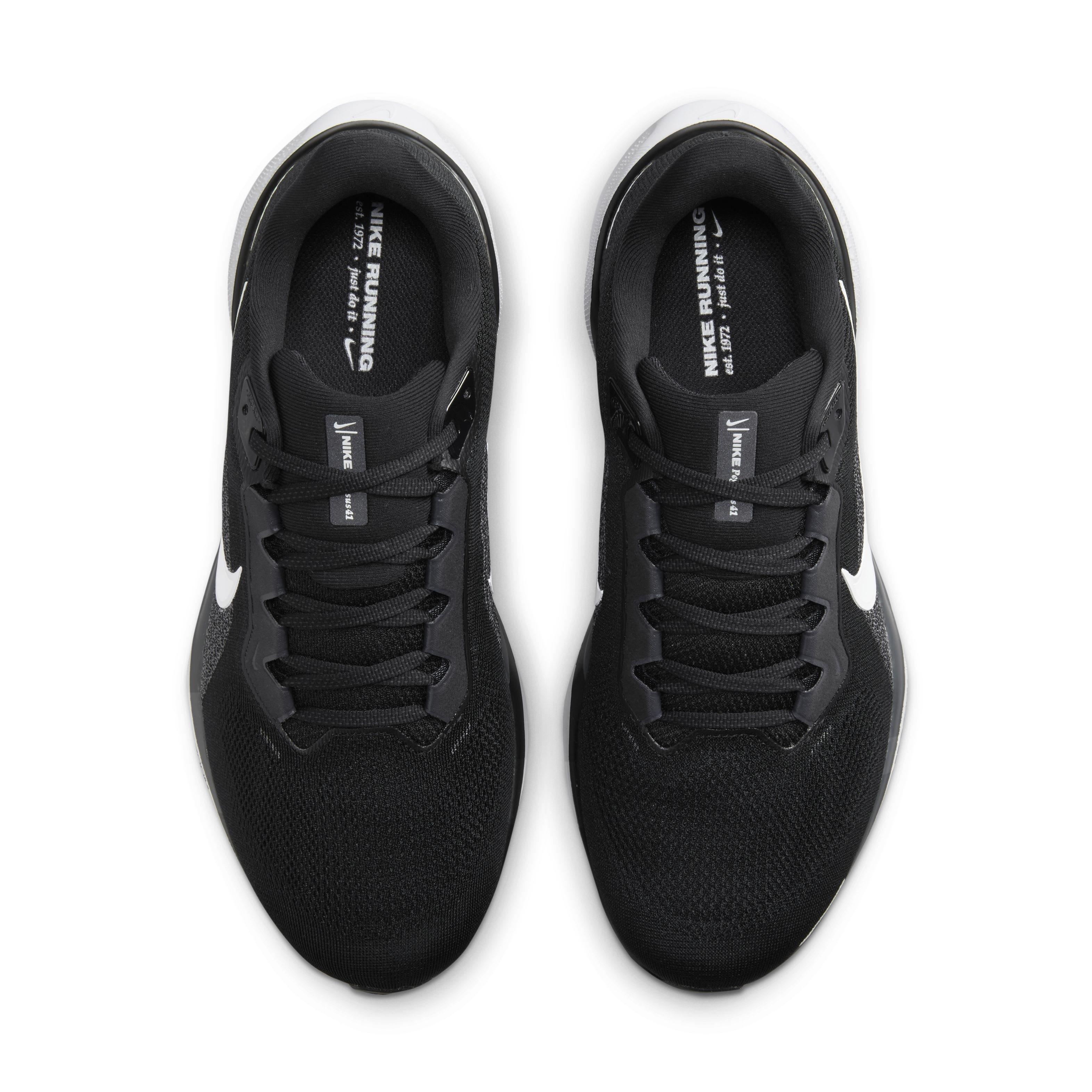 Nike Pegasus 41 "Black/Anthracite/White" Men's Wide Running Shoe - BLACK/ANTHRACITE/WHITE Thumbnail View 4