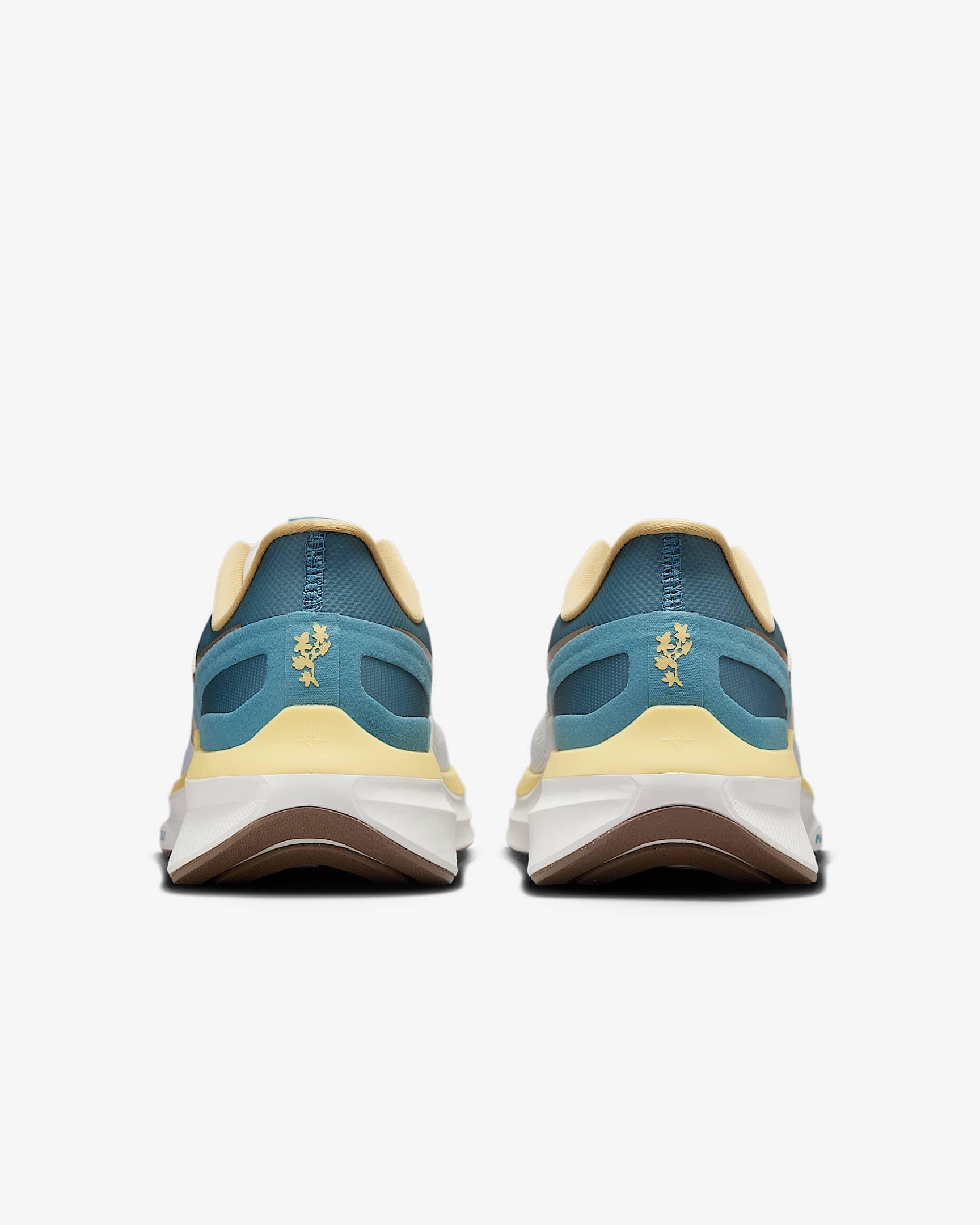 Nike Structure 25 "White/Teal/Yellow/Bronze" Men's Running Shoe - WHITE/TEAL/YELLOW/BRONZE Thumbnail View 5